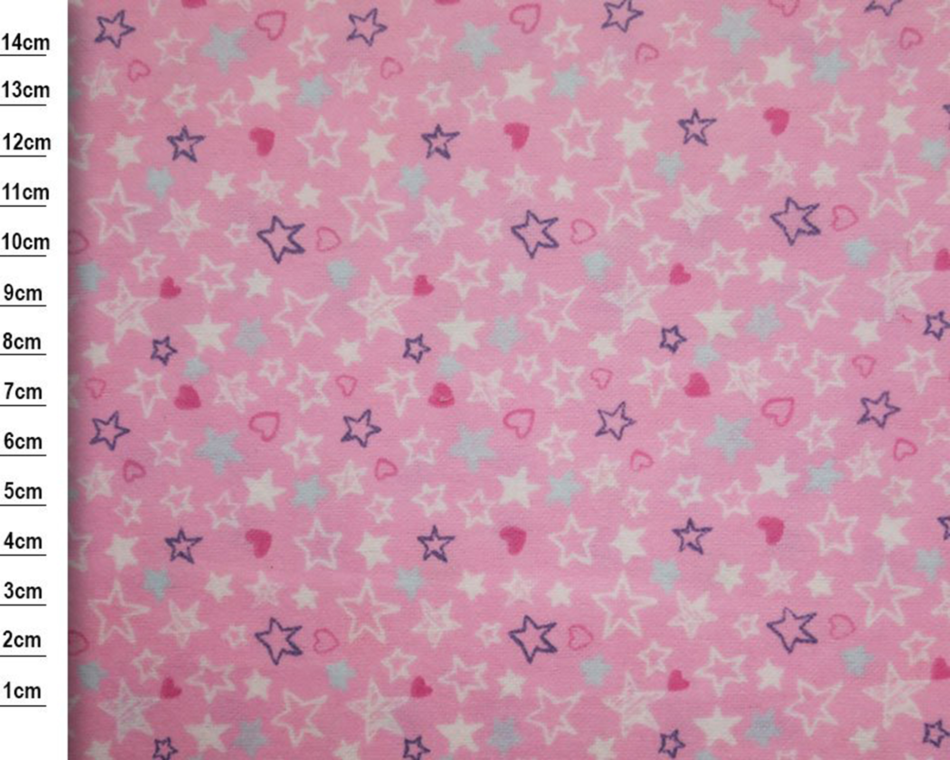 Brushed Cotton Fabric Small Flowers Flannel Super Soft On Both Sides Butterfly