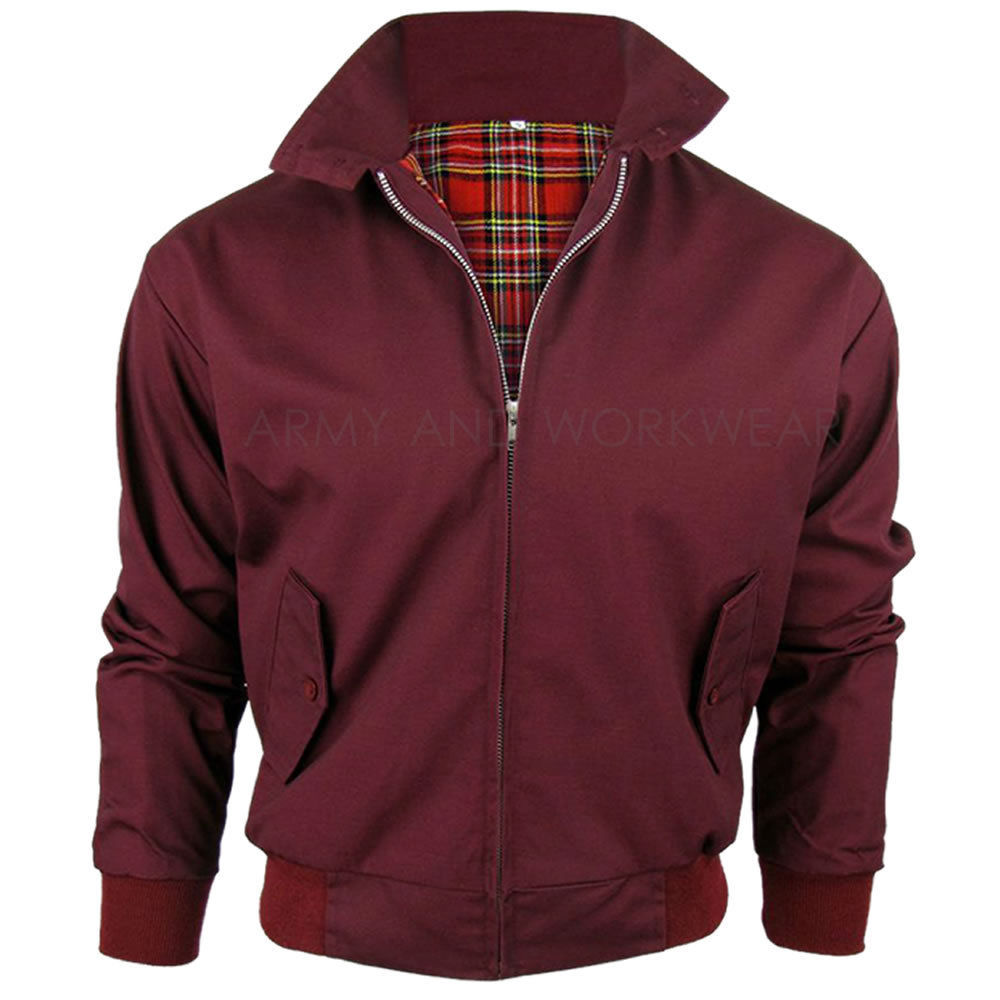 Kids Classic Harrington jacket Vintage Retro style MODs Skins Tartan