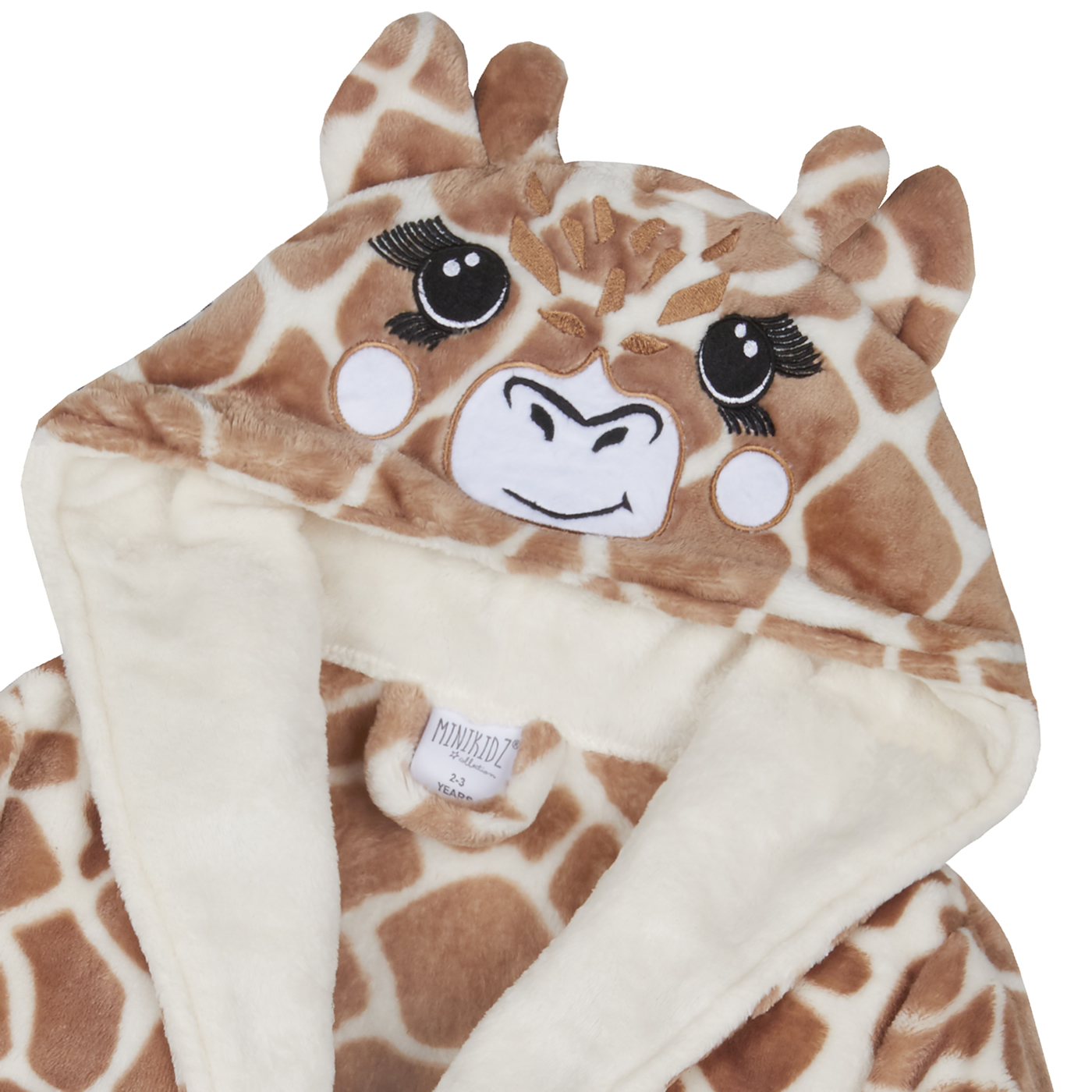 giraffe hooded dressing gown