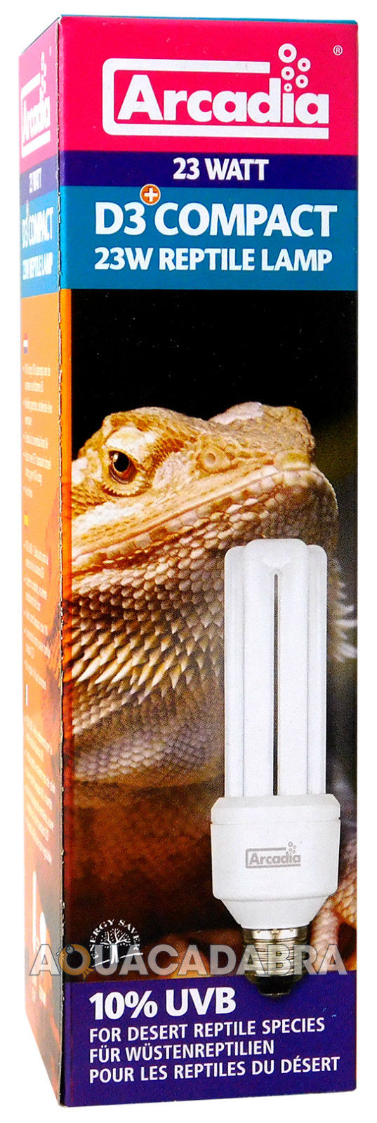 ARCADIA COMPACT D3 REPTILE BIRD LIGHT E27 BULB VIVARIUM CAGE LAMP