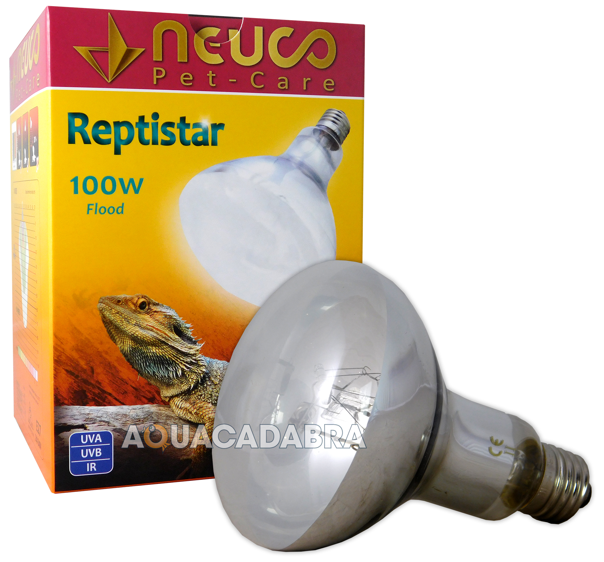 REPTISTAR FLOOD LAMP REPTILE BASKING BULB 80W UVB/UVA LIGHT VIVARIUM