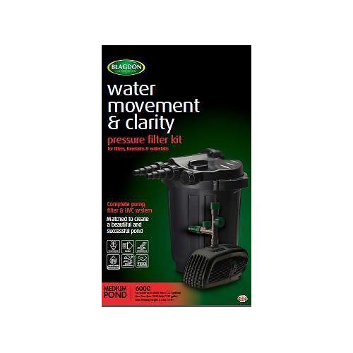 BLAGDON PRESSURE FILTER & KIT 4000 6000 10000 GARDEN FISH POND PUMP UV