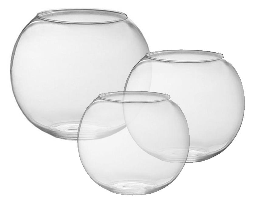 Interpet Glass Fish Bowls Cm Heights Ideal For Coldwater