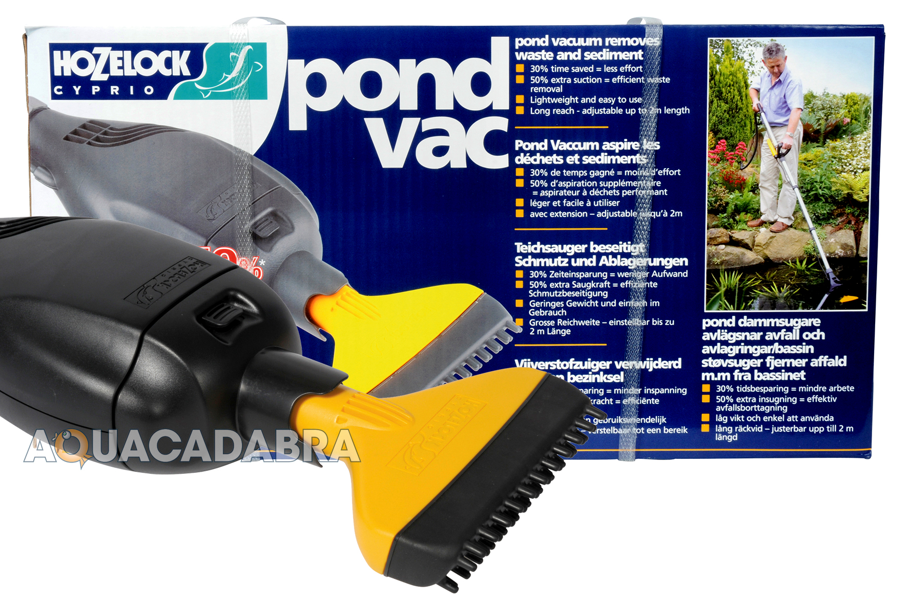HOZELOCK POND VACUUM GARDEN HOOVER FISH VAC KOI GOLDFISH SLUDGE SILT