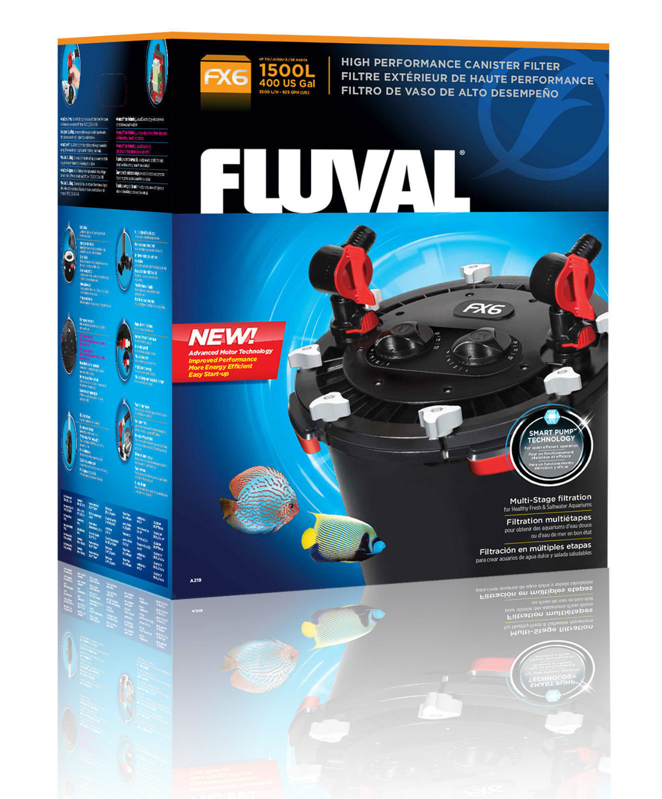 FLUVAL 106 206 306 406 FX6 FX4 EXTERNAL POWER FILTER INCLUDING MEDIA