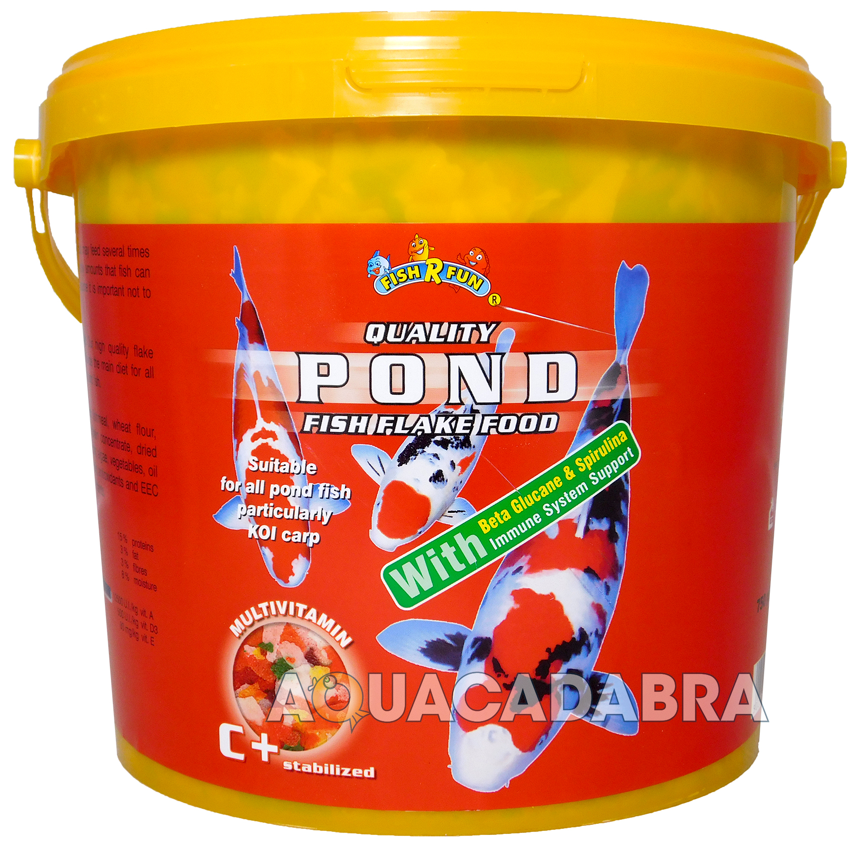 FISH R FUN POND FLAKE FOOD 160G 750G 1500g KOI CARP GOLDFISH COLDWATER
