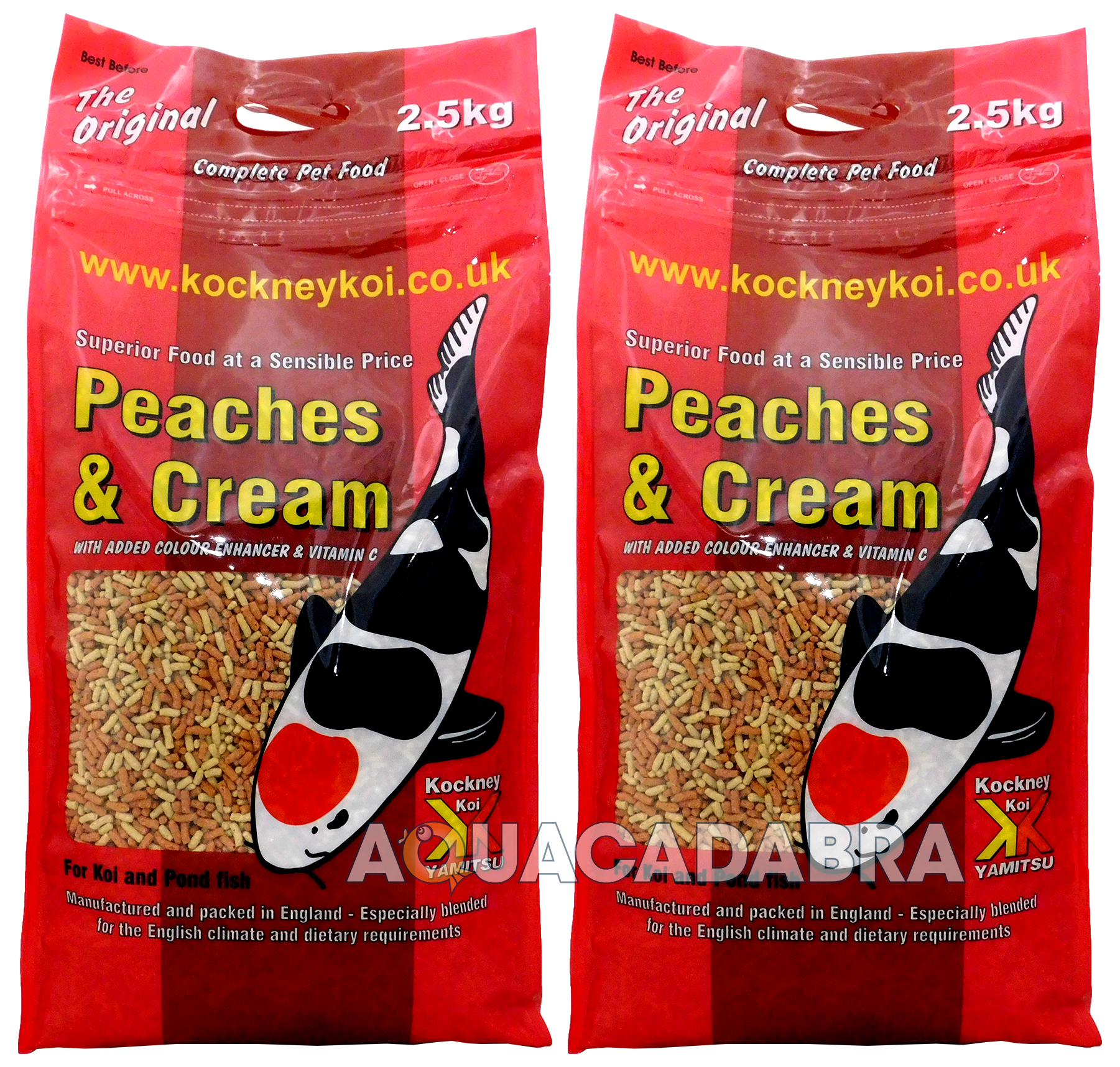 YAMITSU KOCKNEY KOI PEACHES & CREAM 500G 1KG 2.5KG 5KG 10KG FISH FOOD STICK POND eBay