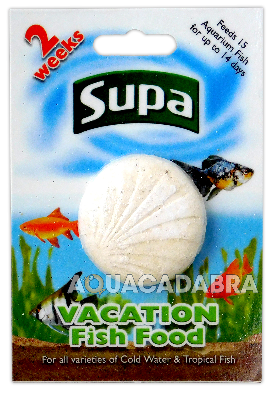 SUPA VACATION / HOLIDAY FISH FOOD TROPICAL COLDWATER 14 DAYS FEED 2