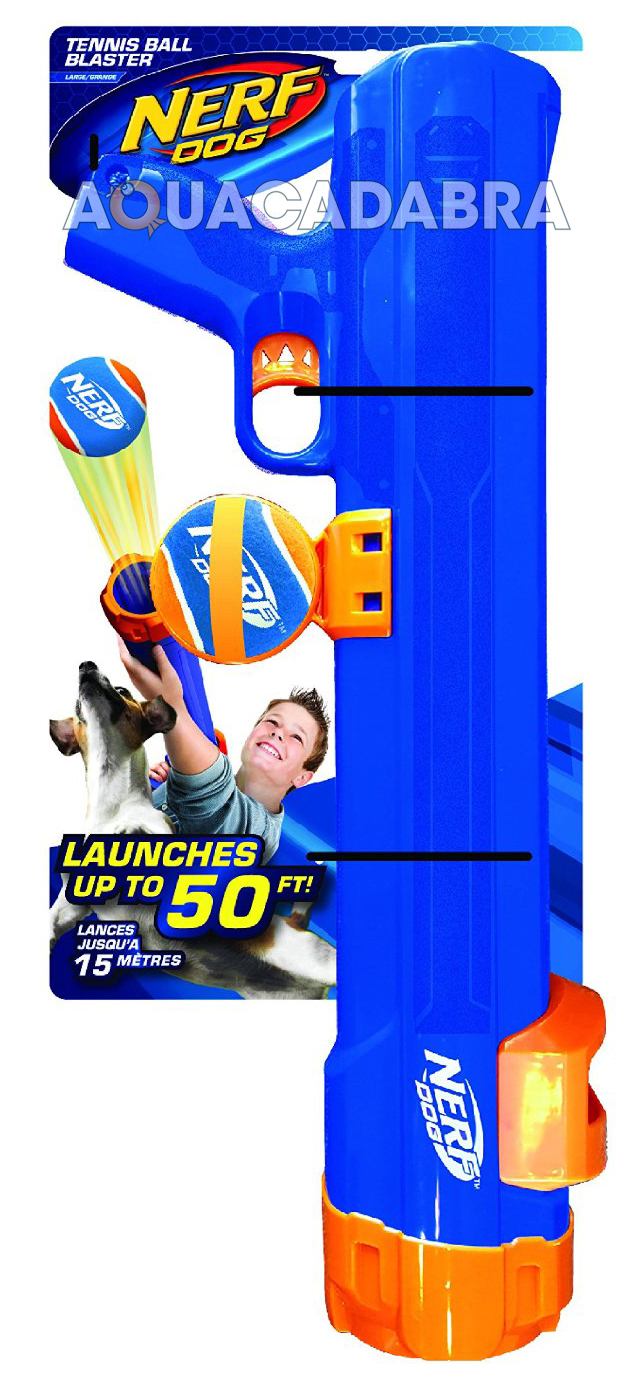 NERF DOG TENNIS BALL LAUNCHER BLASTER SHOOTS 50 FEET INCLUDES BALL SAFE