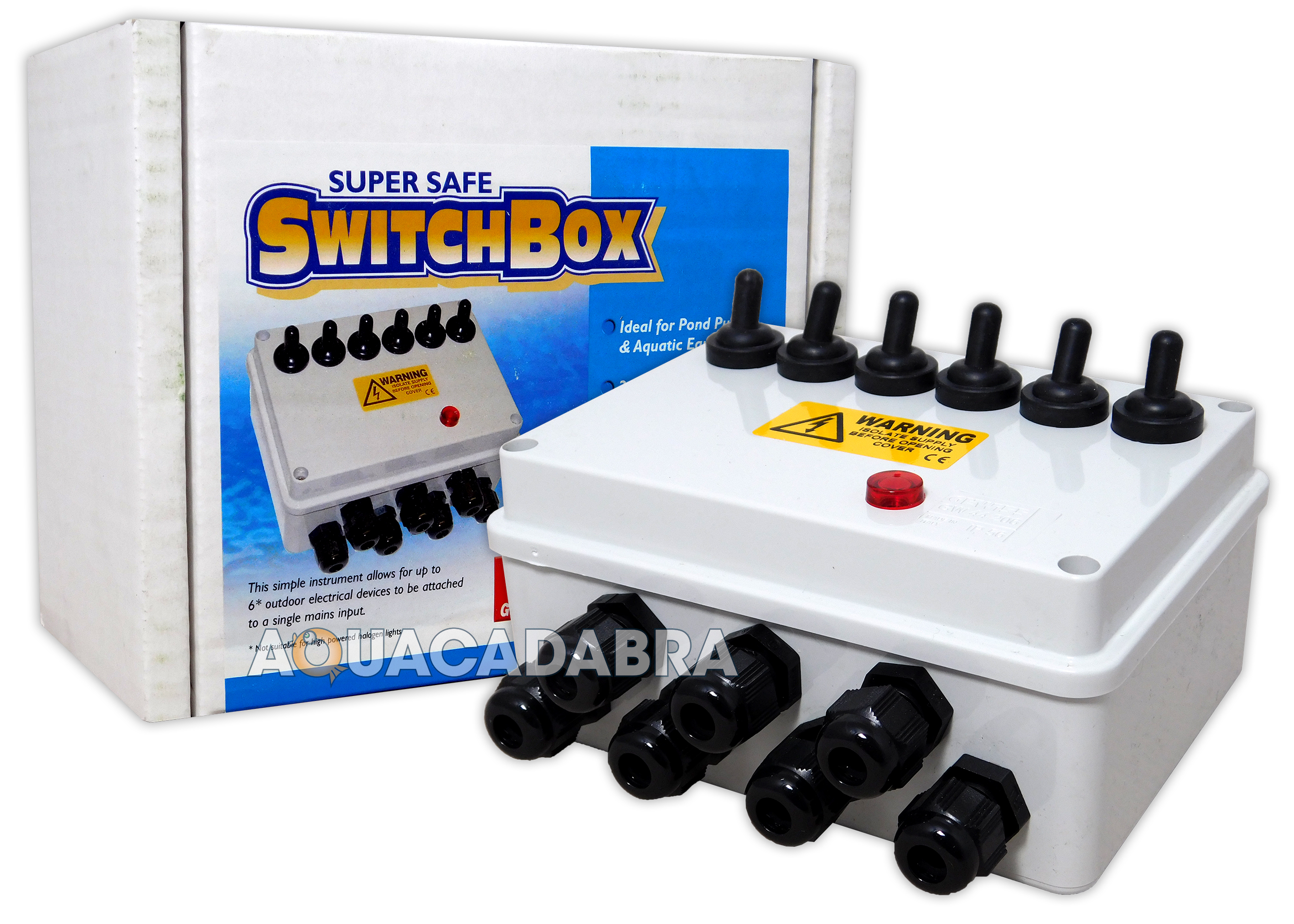 LOTUS OASIS 6WAY SWITCH BOX UNIVERSAL GARDEN POND FISH KOI WATERPROOF