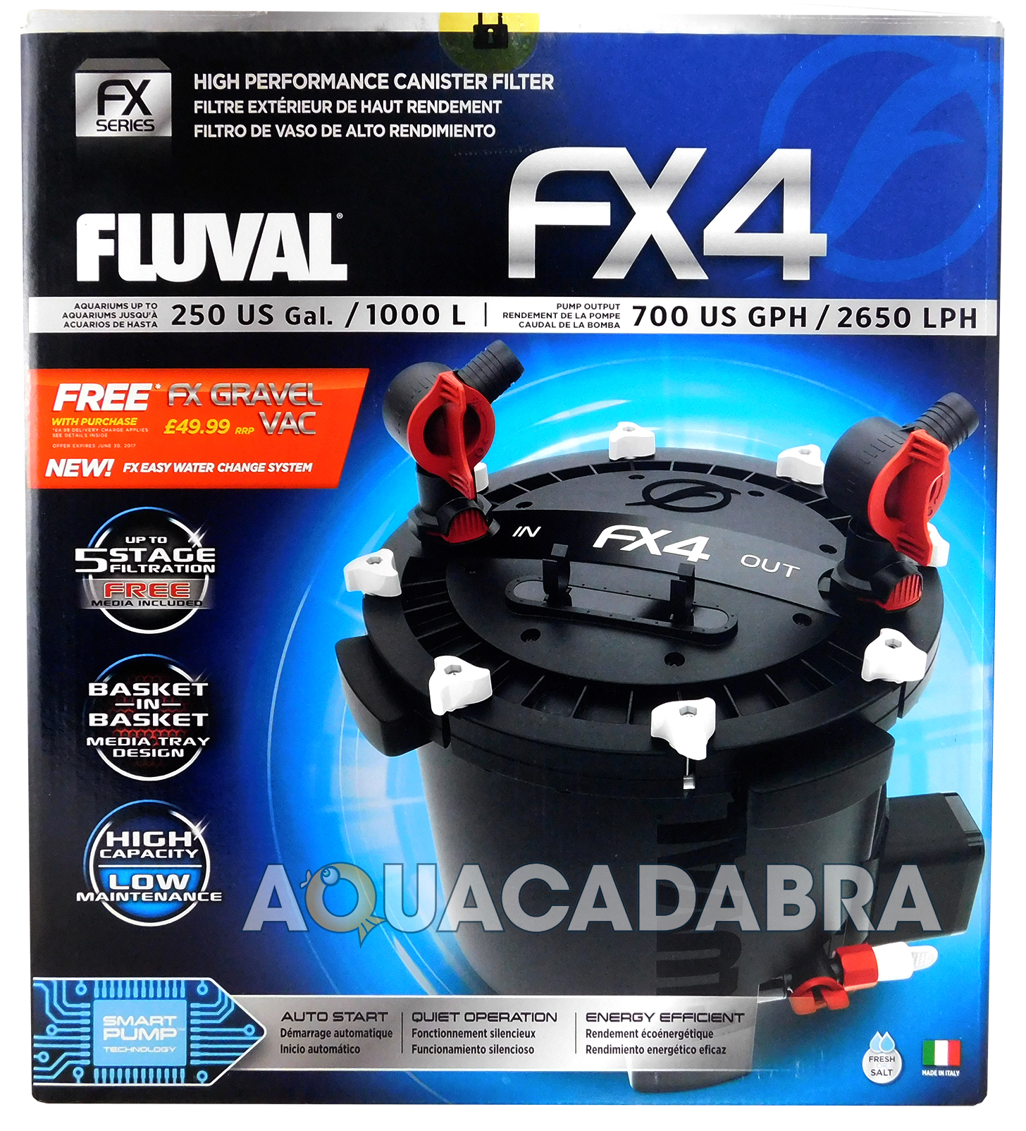 FLUVAL FX4 CANISTER FILTER EXTERNAL FILTRATION MEDIA FISH TANK AQUARIUM MARINE eBay