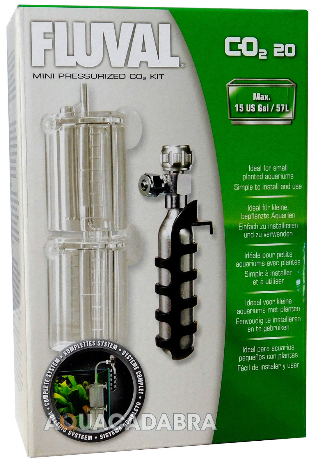 FLUVAL PRESSUREIZED CO2 KIT MINI SYSTEM FISH TANK PLANT BUBBLE COUNTER