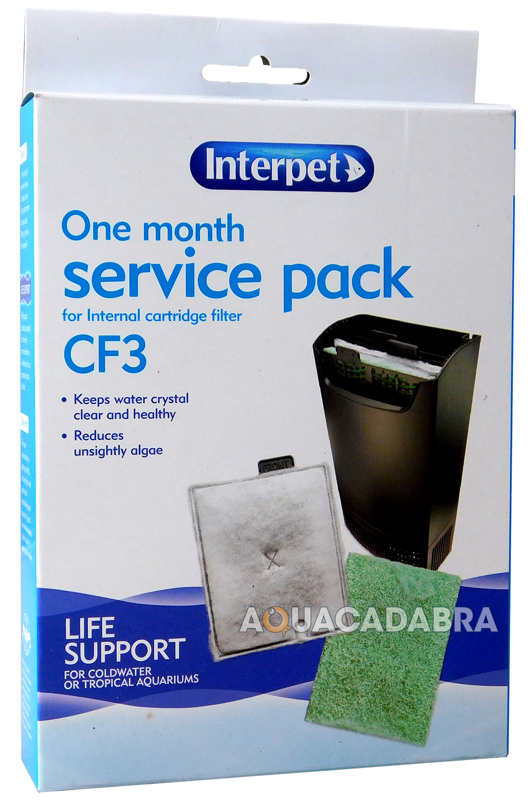 INTERPET CARTRIDGE FILTER SERVICE PACK CF1 CF2 CF3 MEDIA KIT FISH TANK