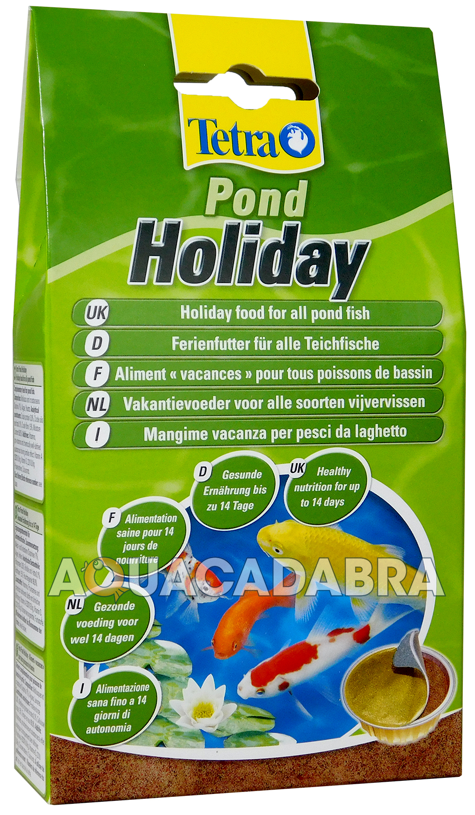 TETRA POND HOLIDAY FISH FOOD x2 BLOCK EACH LASTS 2 WEEKS/14 DAYS TWIN PACK KOI