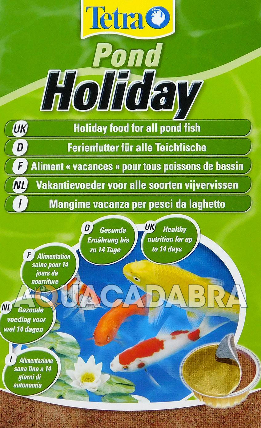 TETRA POND HOLIDAY FISH FOOD x2 BLOCK EACH LASTS 2 WEEKS/14 DAYS TWIN PACK KOI