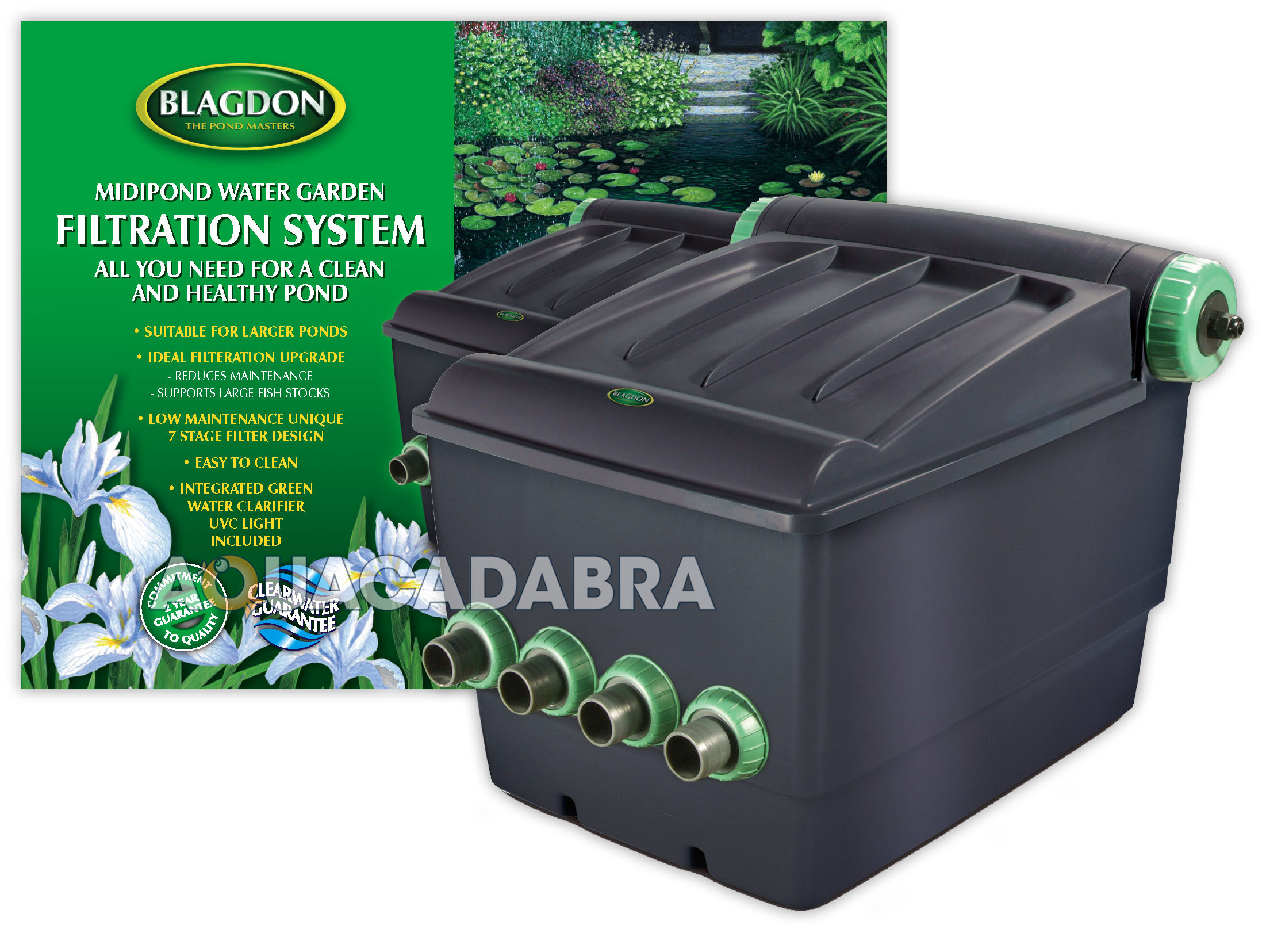 BLAGDON MIDIPOND FILTER 10000 UV MIDI POND GRAVITY UVC GARDEN FISH KOI