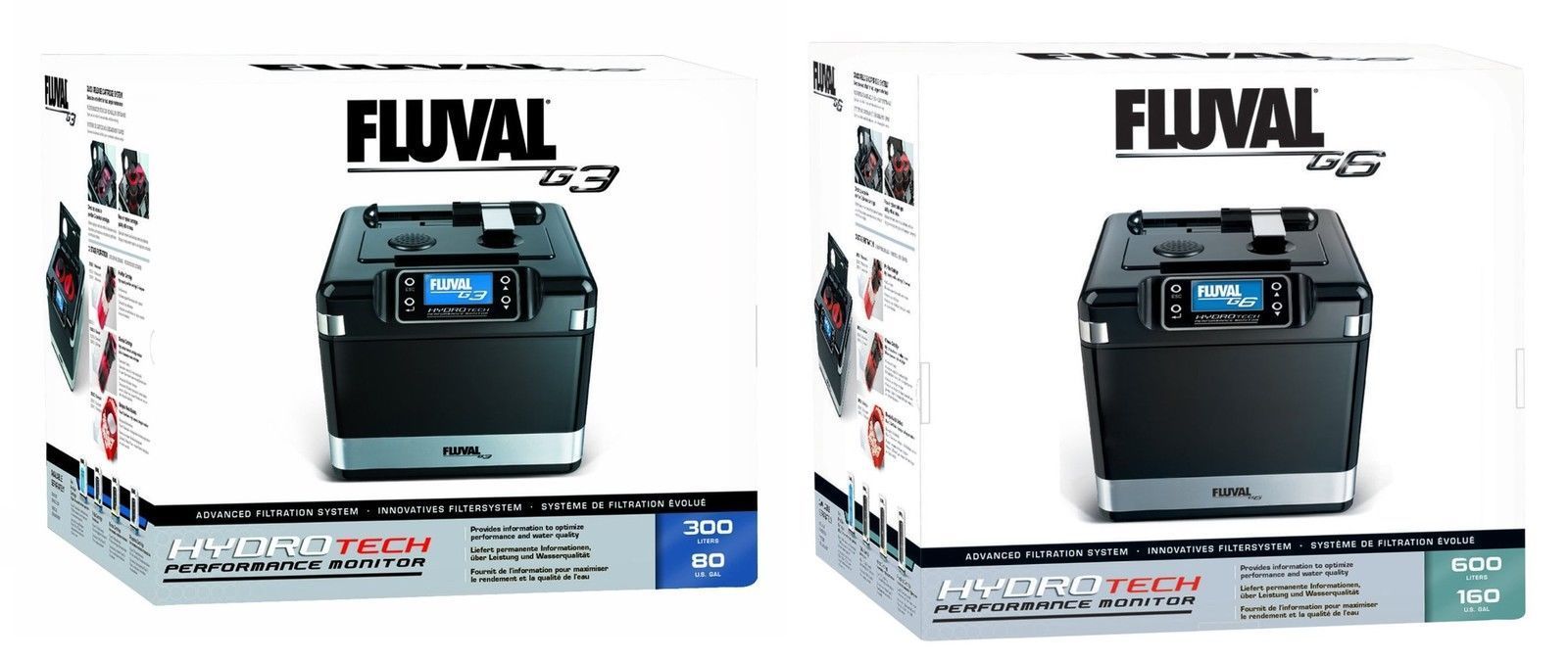 FLUVAL G3,G6 SERIES EXTERNAL FISH TANK FILTER WITH MEDIA MARINE FRESH