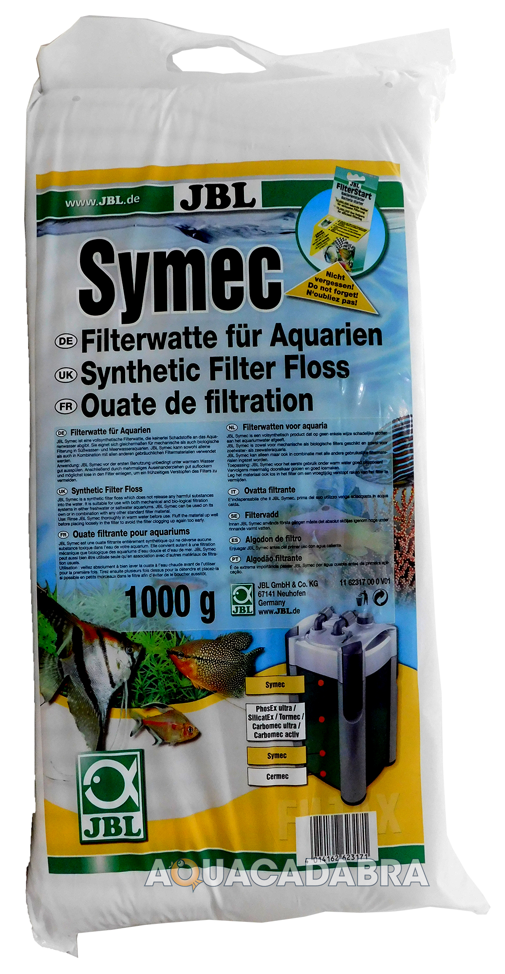 JBL SYMEC EXTERNAL FISH TANK FINE FILTER WOOL FLOSS PAD 100g,250g,500g