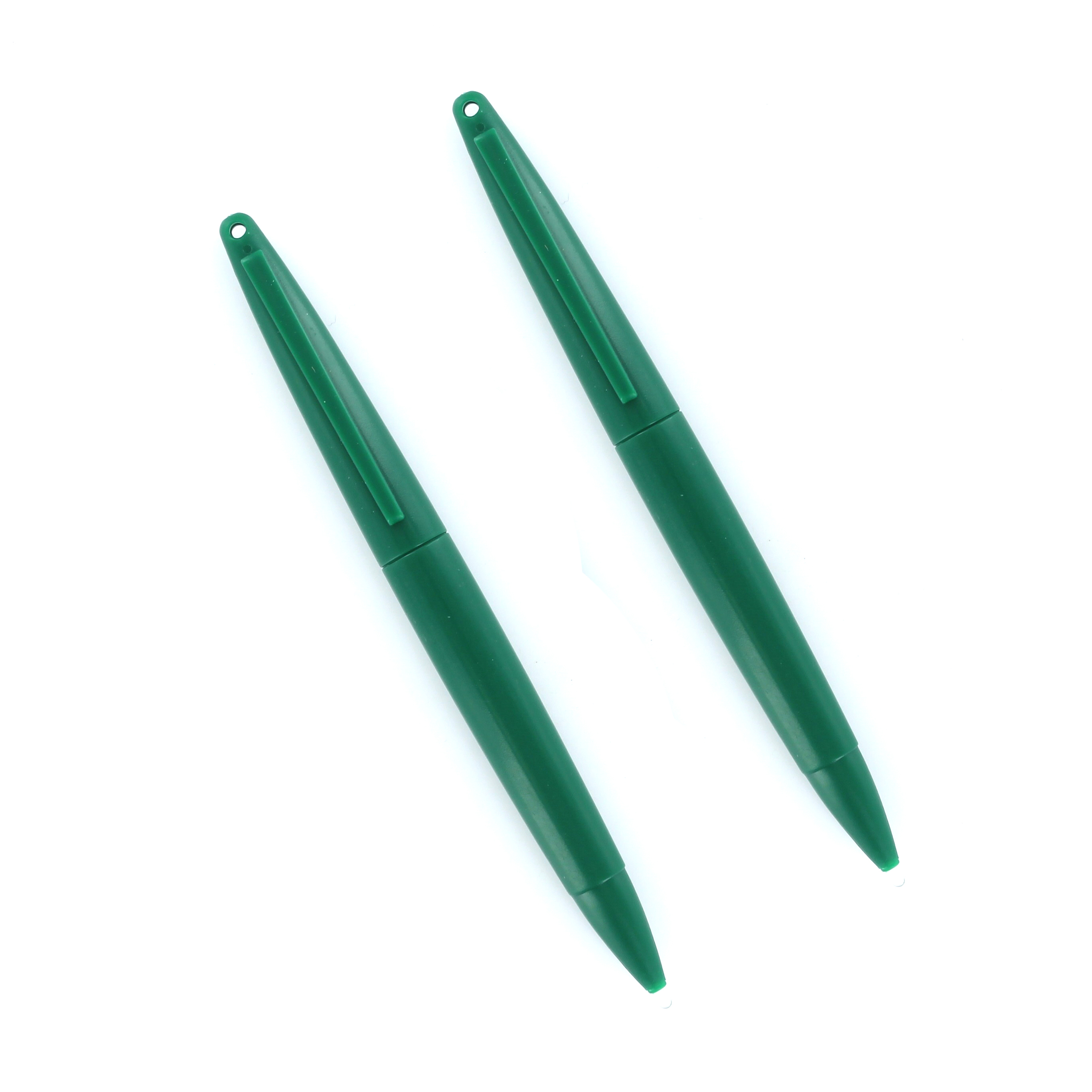 2x ZedLabz Large Big XL stylus pen green for Nintendo 3DS DSi XL DS