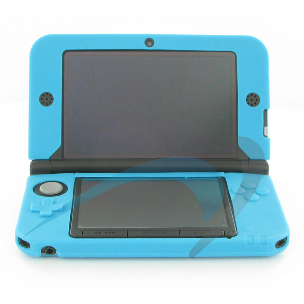 Turquoise Blue Soft Silicone Cover Nintendo 3DS XL ll Protective Case