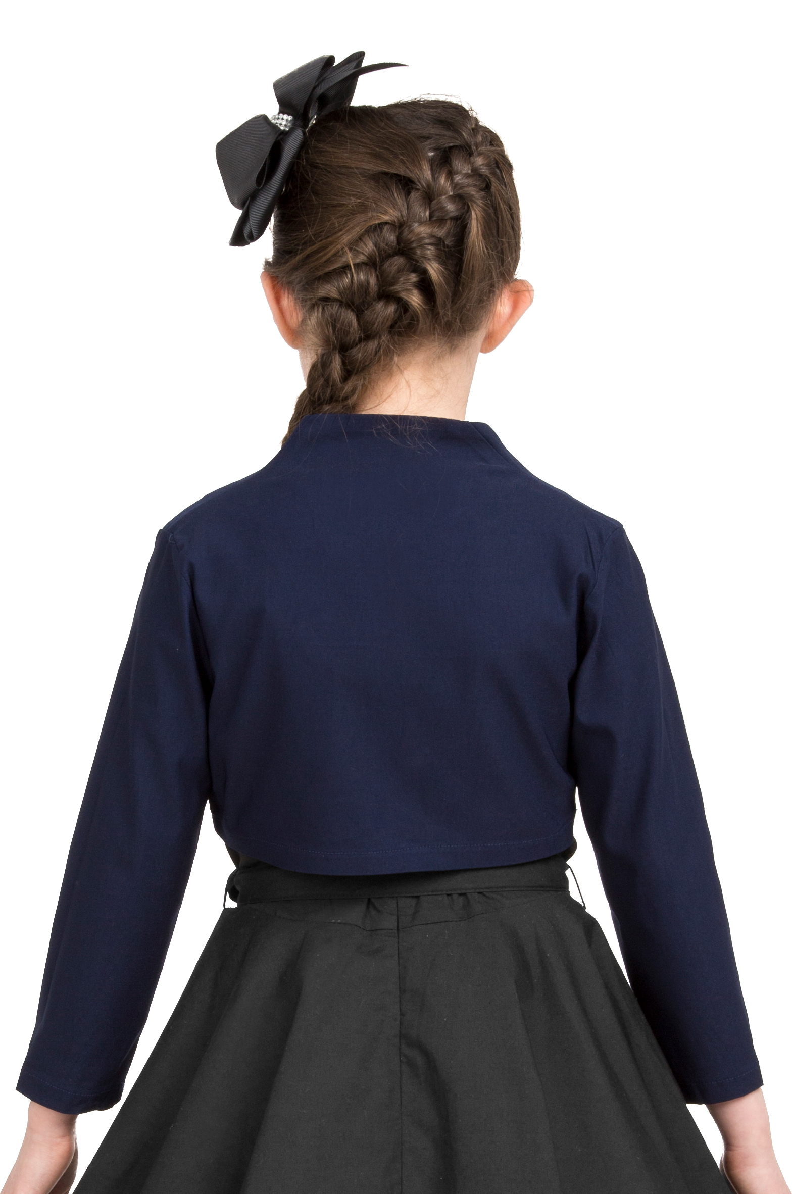 Kids Tailored 3//4 Sleeve Party Bridesmaid Prom Bolero Shrug