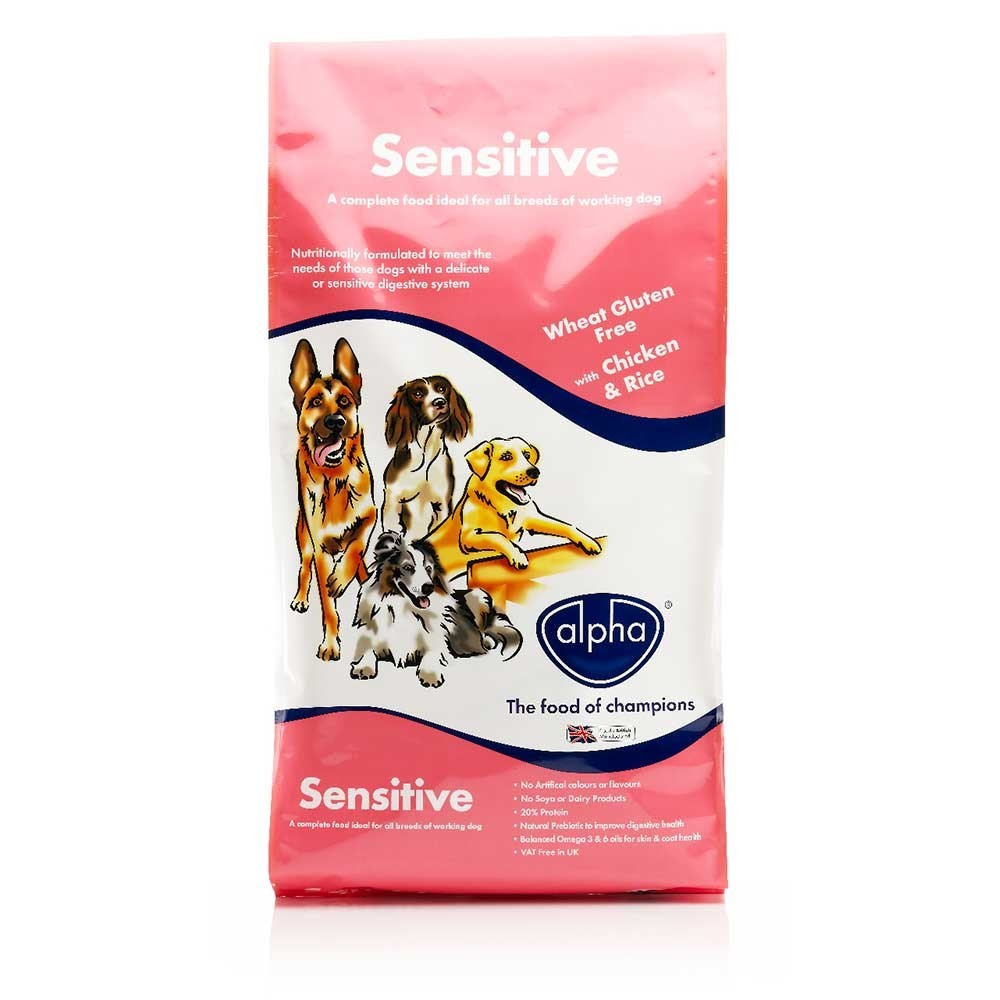 Alpha Sensitive Wheat Gluten Free Dry Dog Food With Chicken and Rice eBay