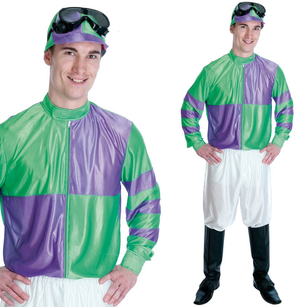 Mens Jockey Fancy Dress Costume Sports Racing / Stag / Comedy Sport