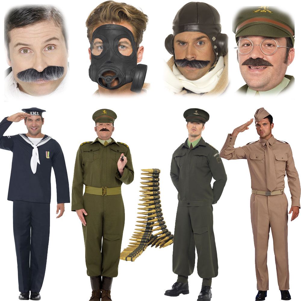 Mens 40s Fancy Dress 1940s Wartime WW2 World War 2 Costume/Accessories eBay