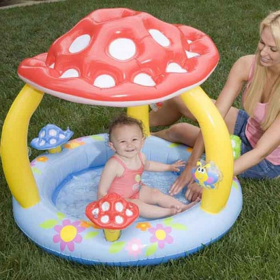 baby paddling pool with cover