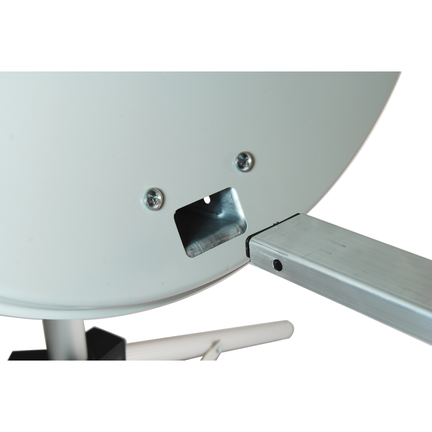 Portable 65cm White Satellite Dish Kit with tripod, LNB and satfinder
