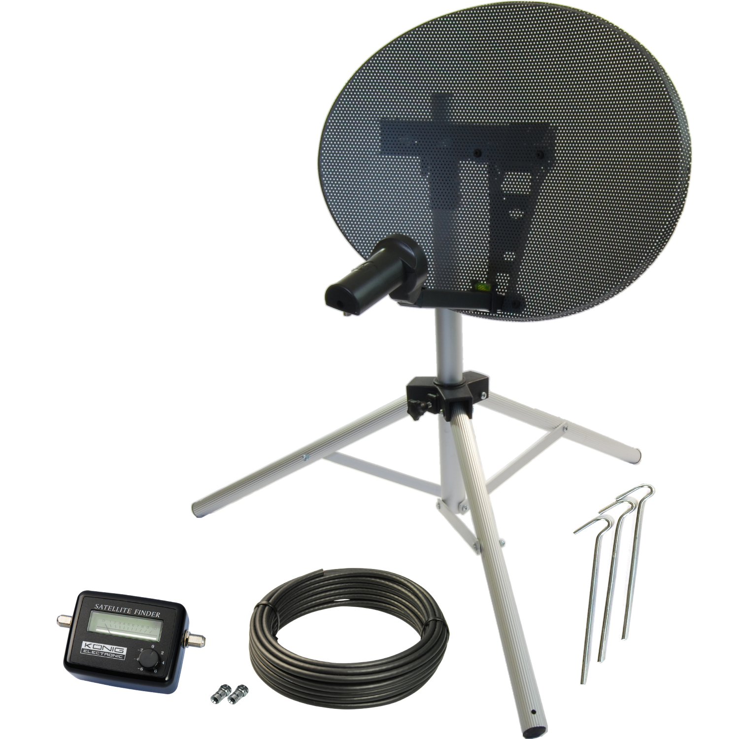 Satgear Portable 48cm Satellite Dish Kit with Satfinder Meter and