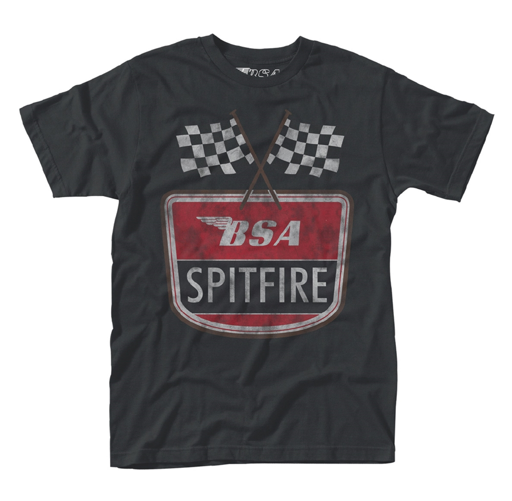 BSA Motorcycles 'Spitfire Flag' T-Shirt - NEW & OFFICIAL …