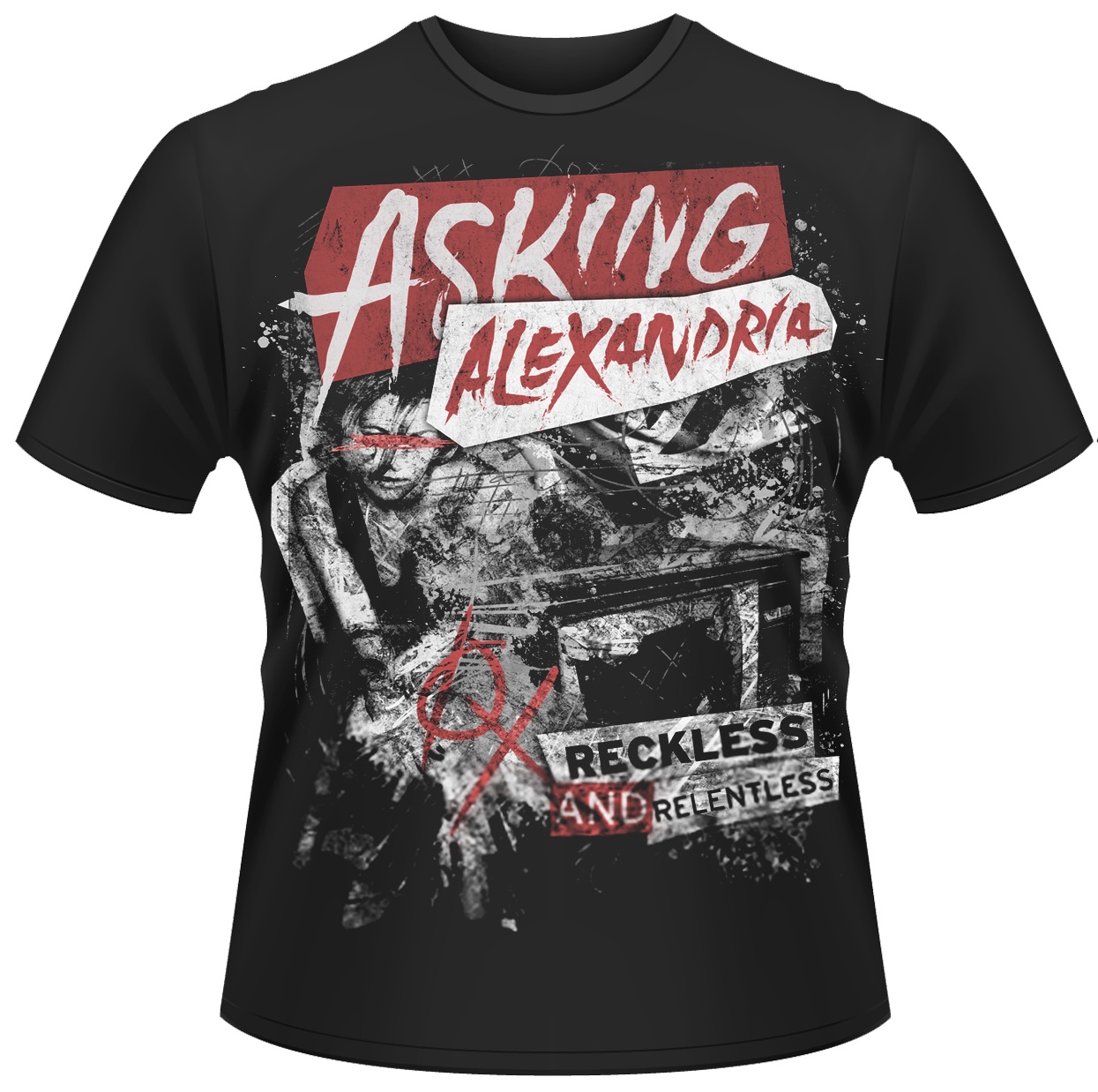 Asking Alexandria 'Reckless' T-Shirt - NEW & OFFICIAL! - Afbeelding 1 van 1