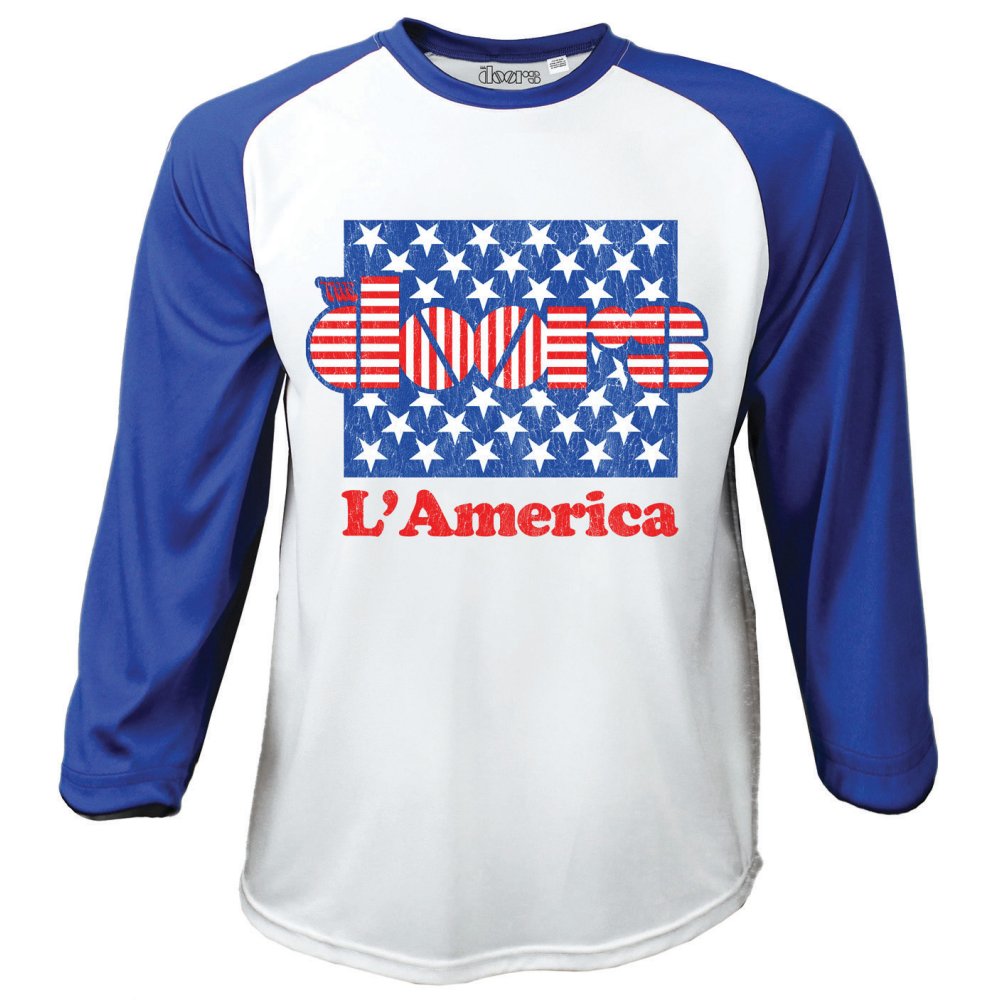 The Doors 'L'America' Long Sleeve Baseball Shirt NEW & OFFICIAL eBay