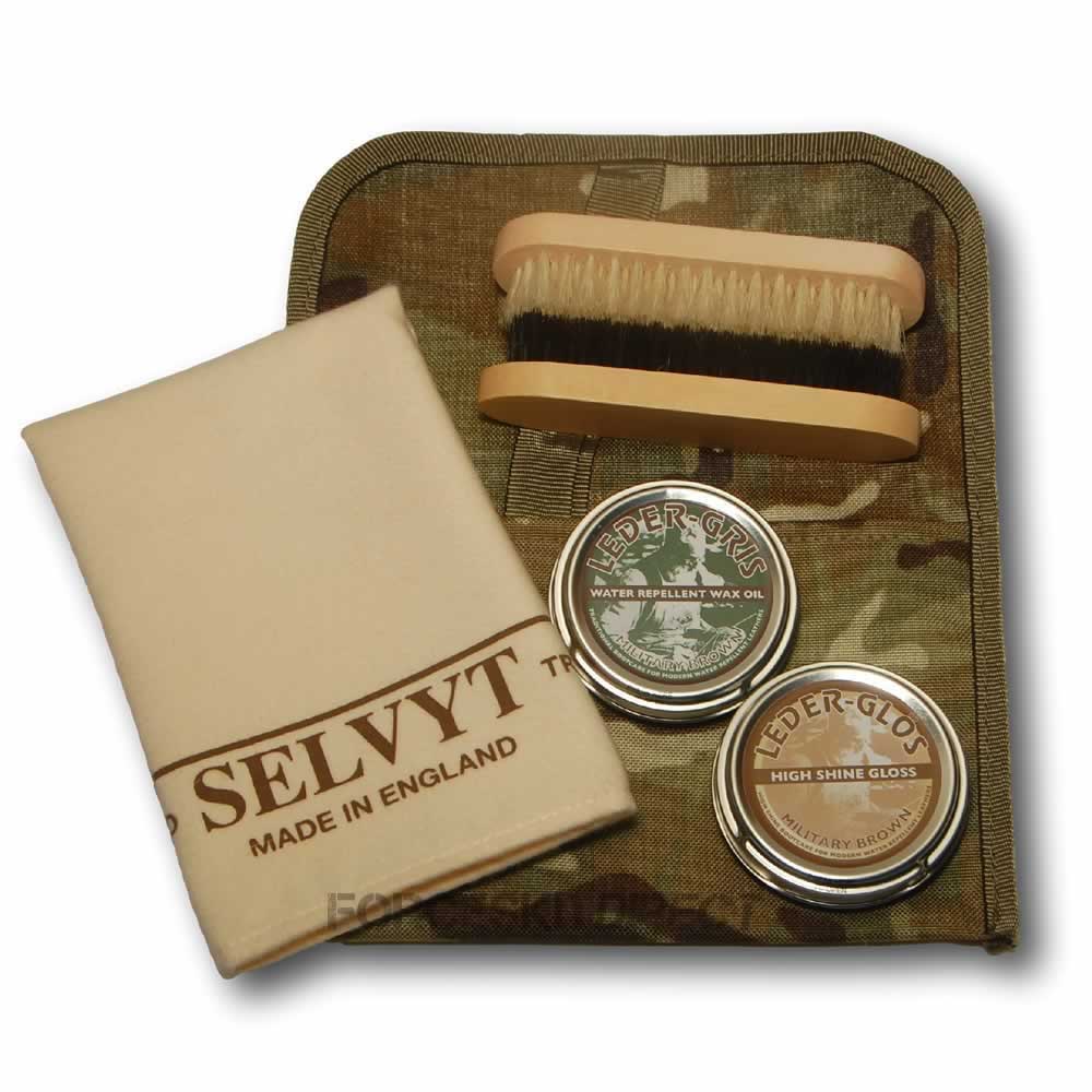 leder gris boot polish