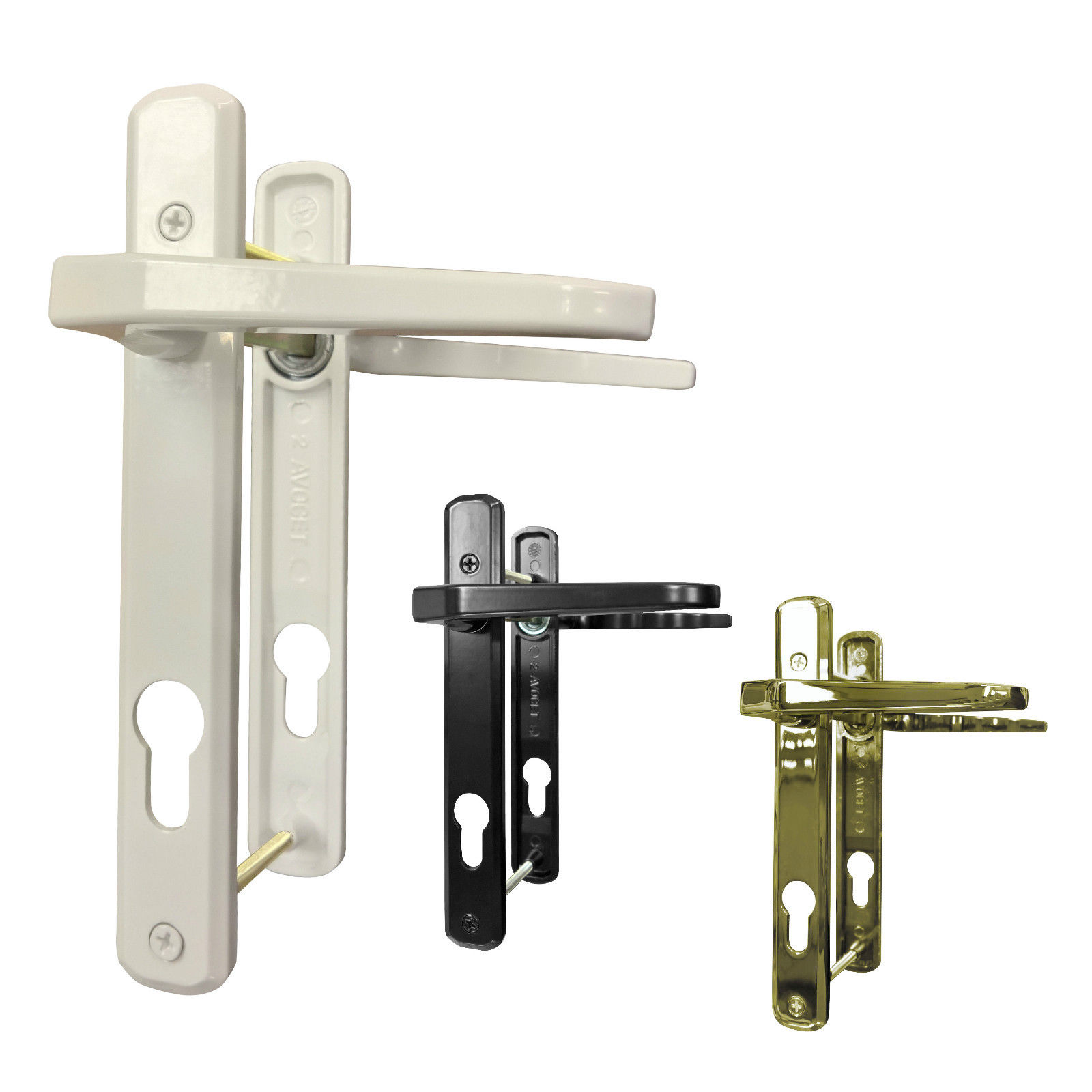 Avocet Roto 92PZ Door Handle Set for Upvc Double Glazing Doors PVC 92mm