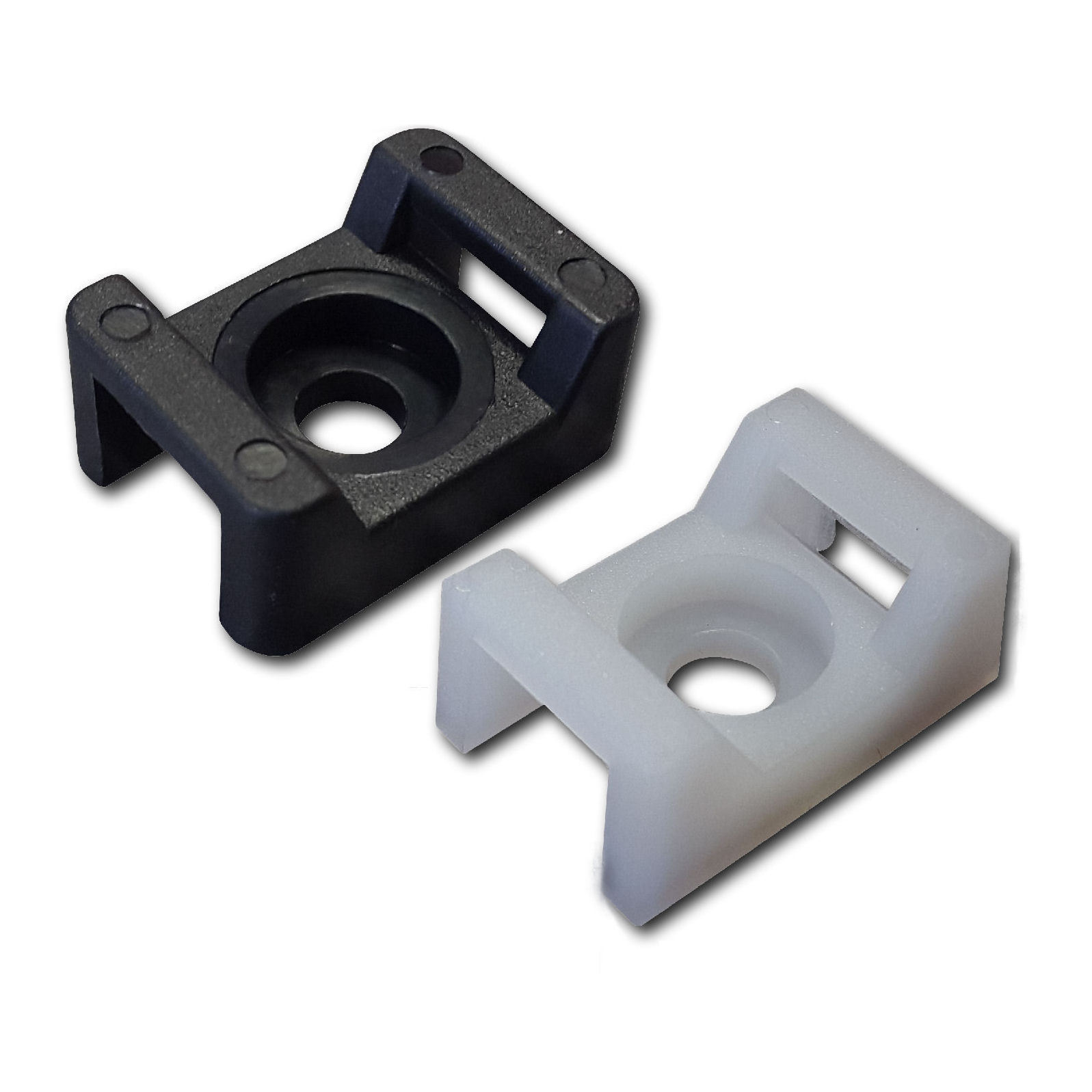 Cable Tie Cradle Mounts Heavy Duty Black & Natural Various Sizes eBay
