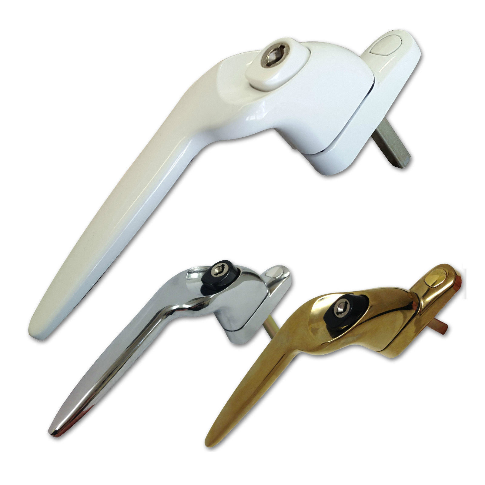 uPVC Universal Cranked Window Handle Double Glazing Locking Espag Lock