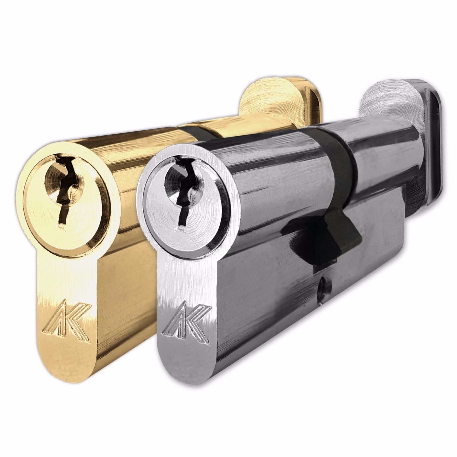 Euro Cylinder Thumb Turn Door Lock Nickel Plated Upvc Double Glazing eBay