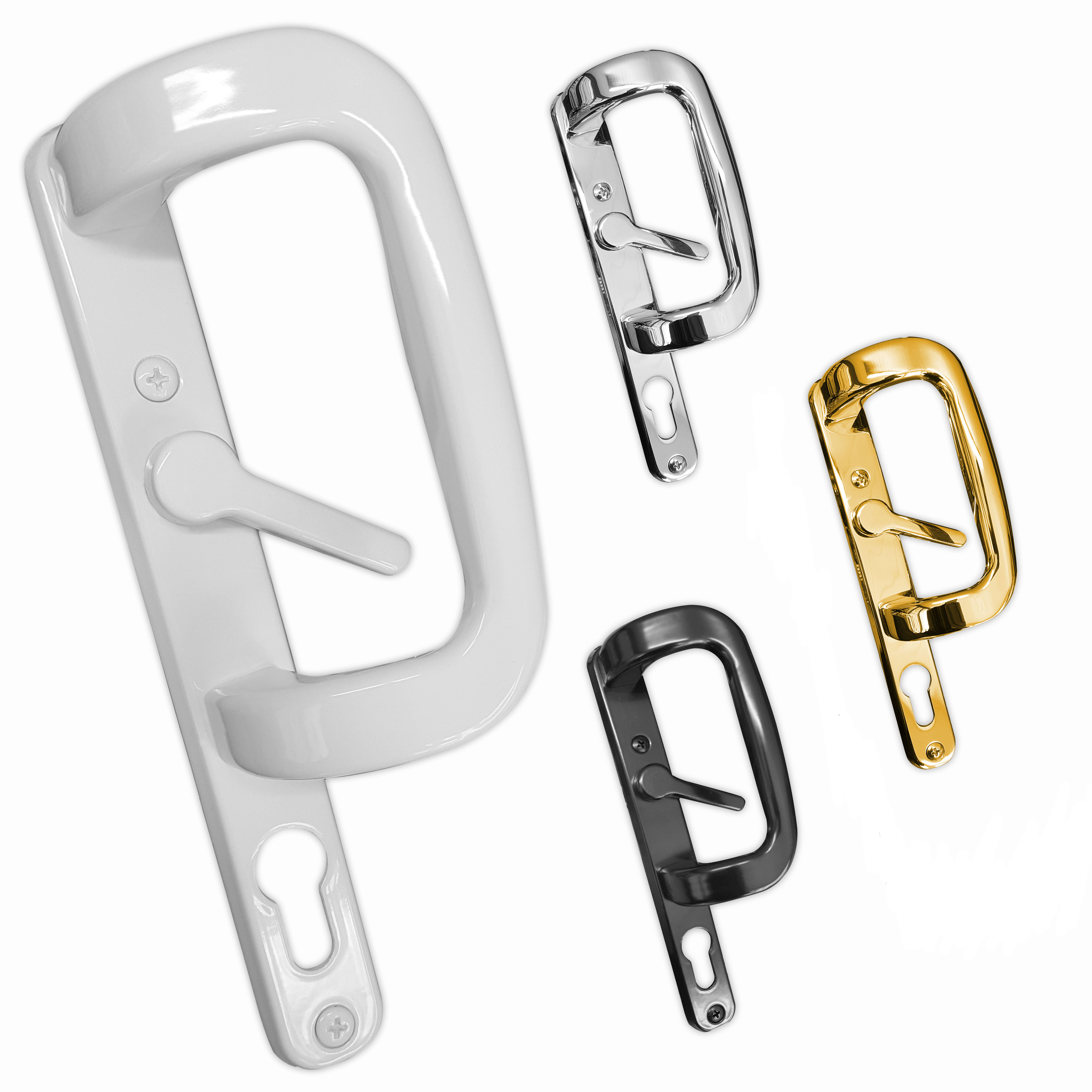 uPVC Sliding Patio Door Handle 92mm Inline Sparta Lever Pair Set eBay