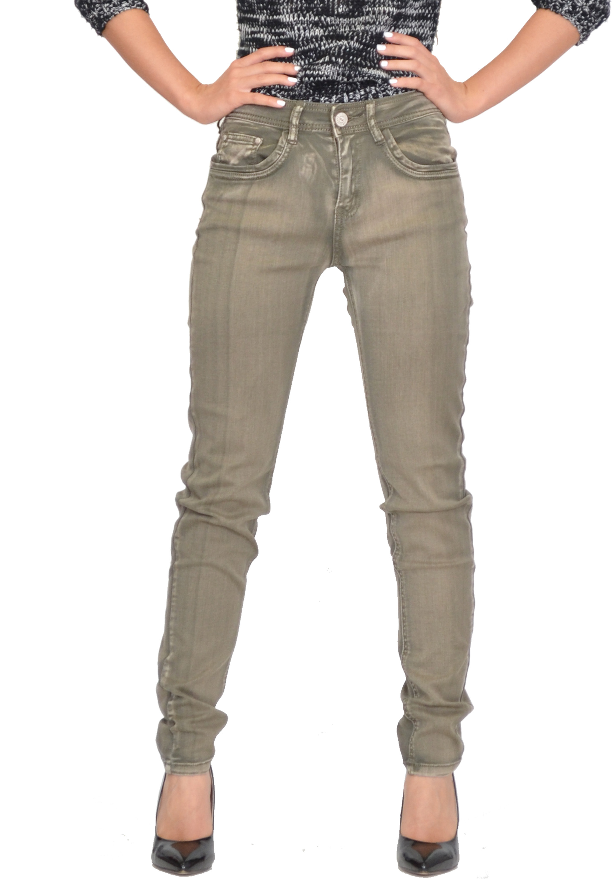 khaki skinny jeans