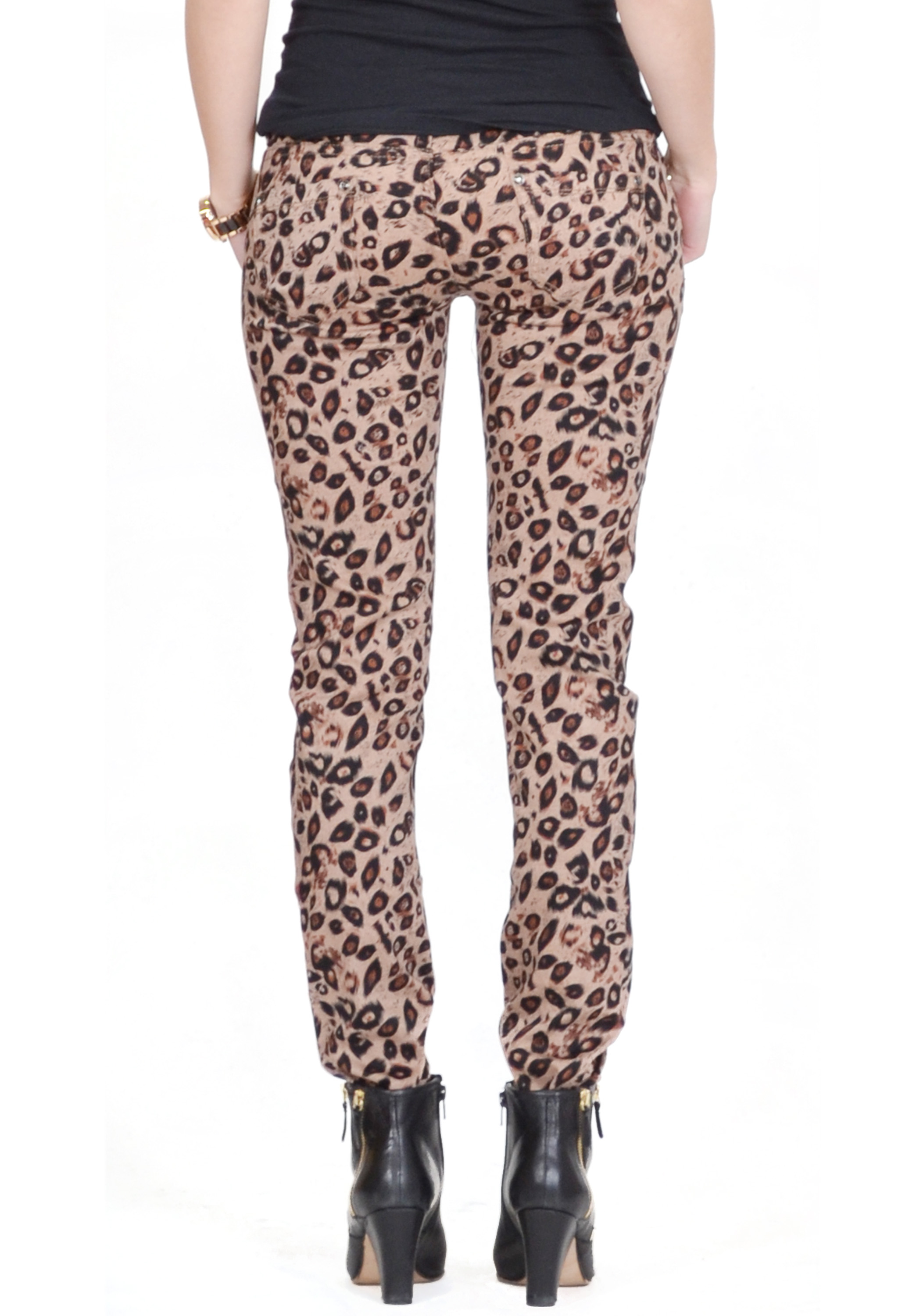 womens animal print pants