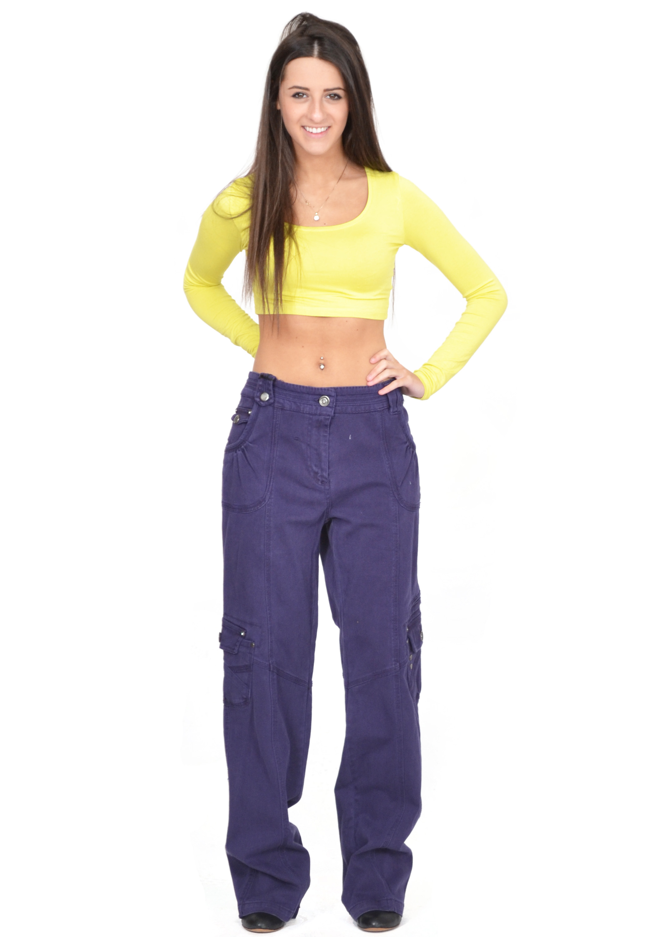 purple baggy pants