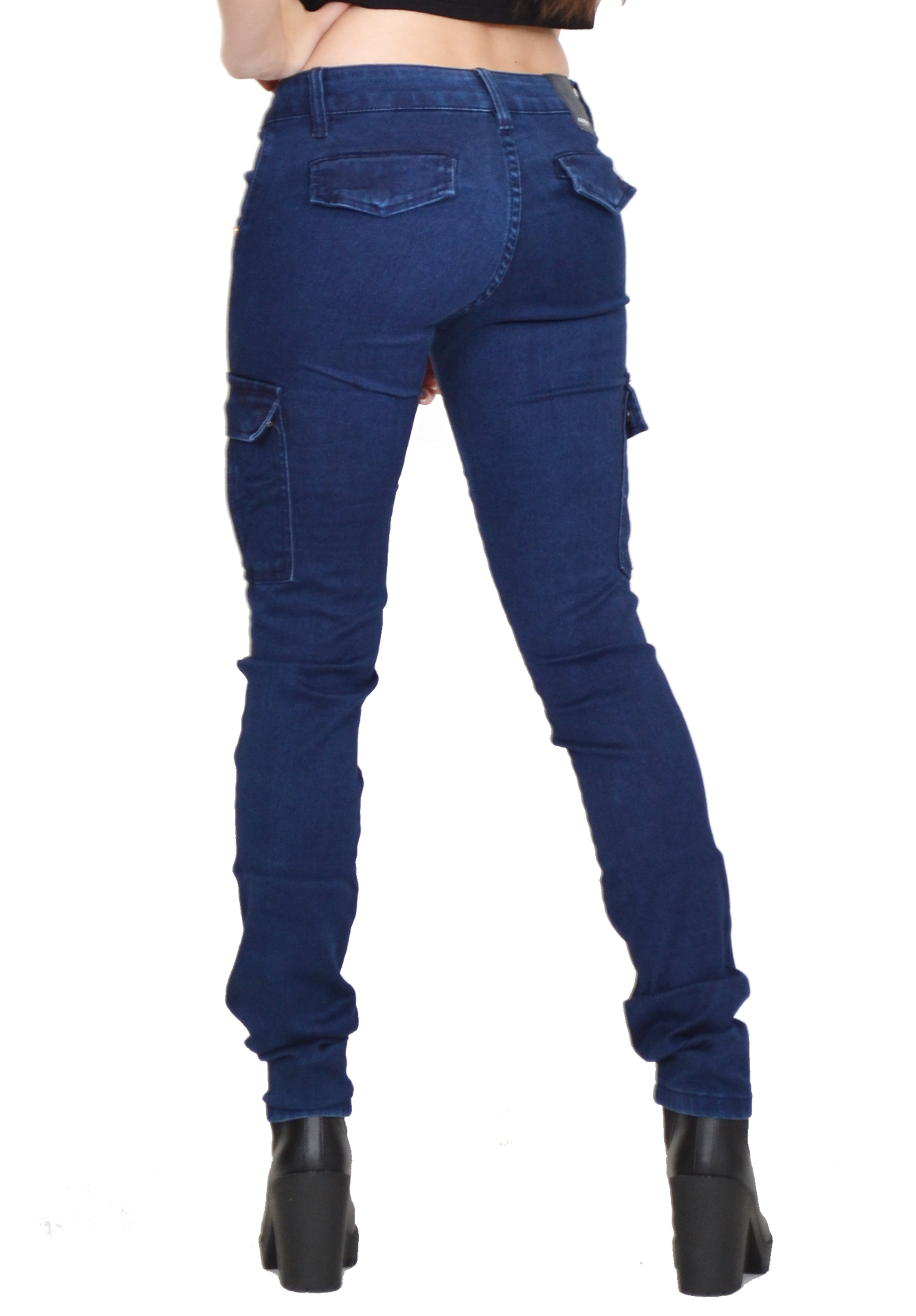 blue cargo pants womens