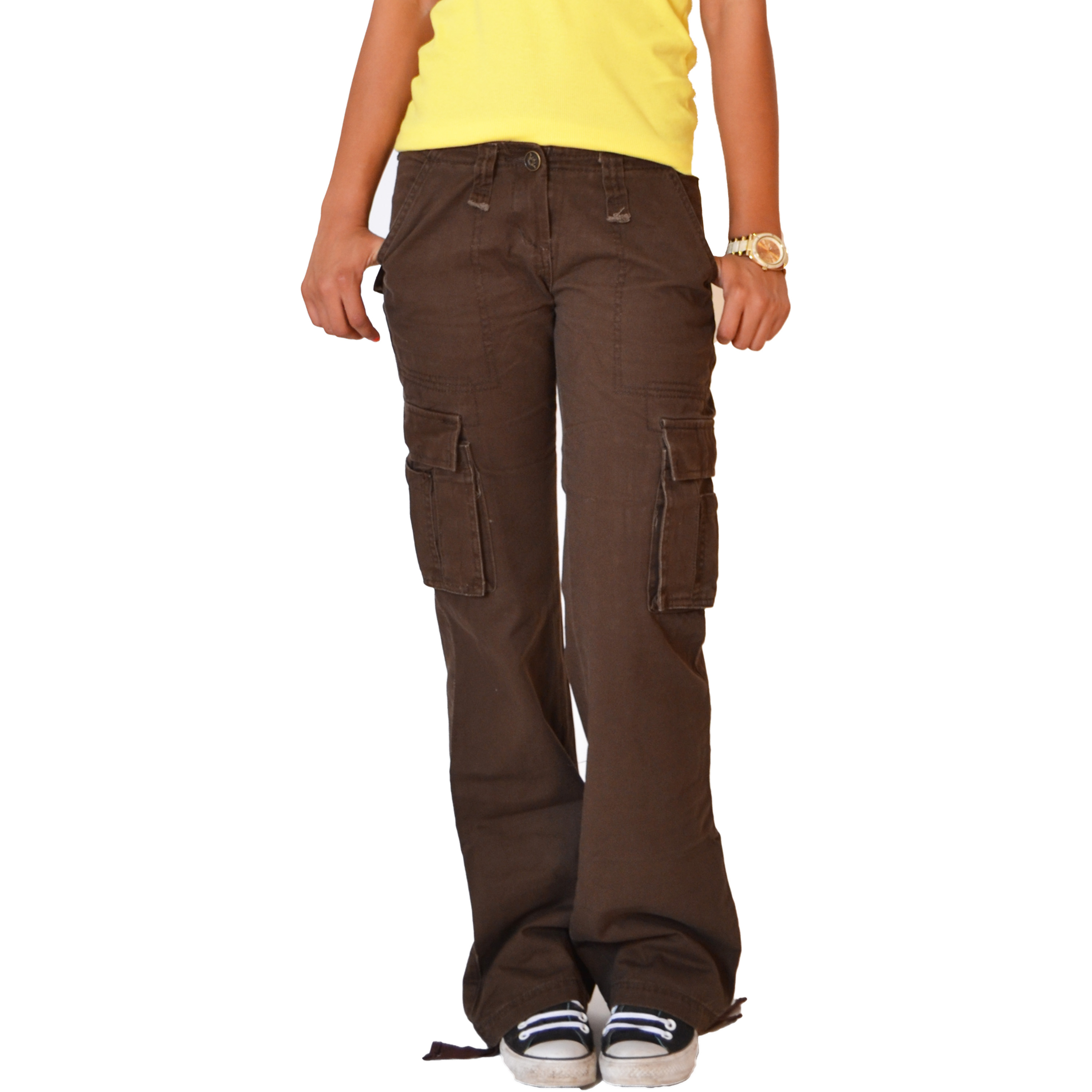 brown cargo pants h&m