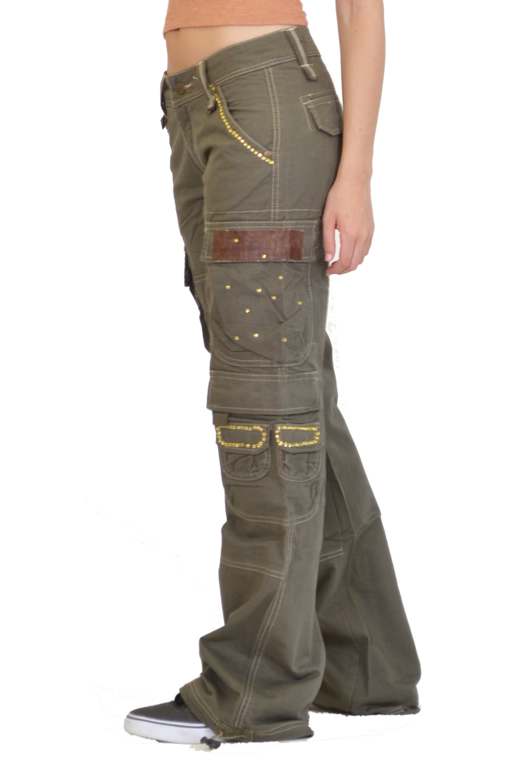 cargo wide leg jeans