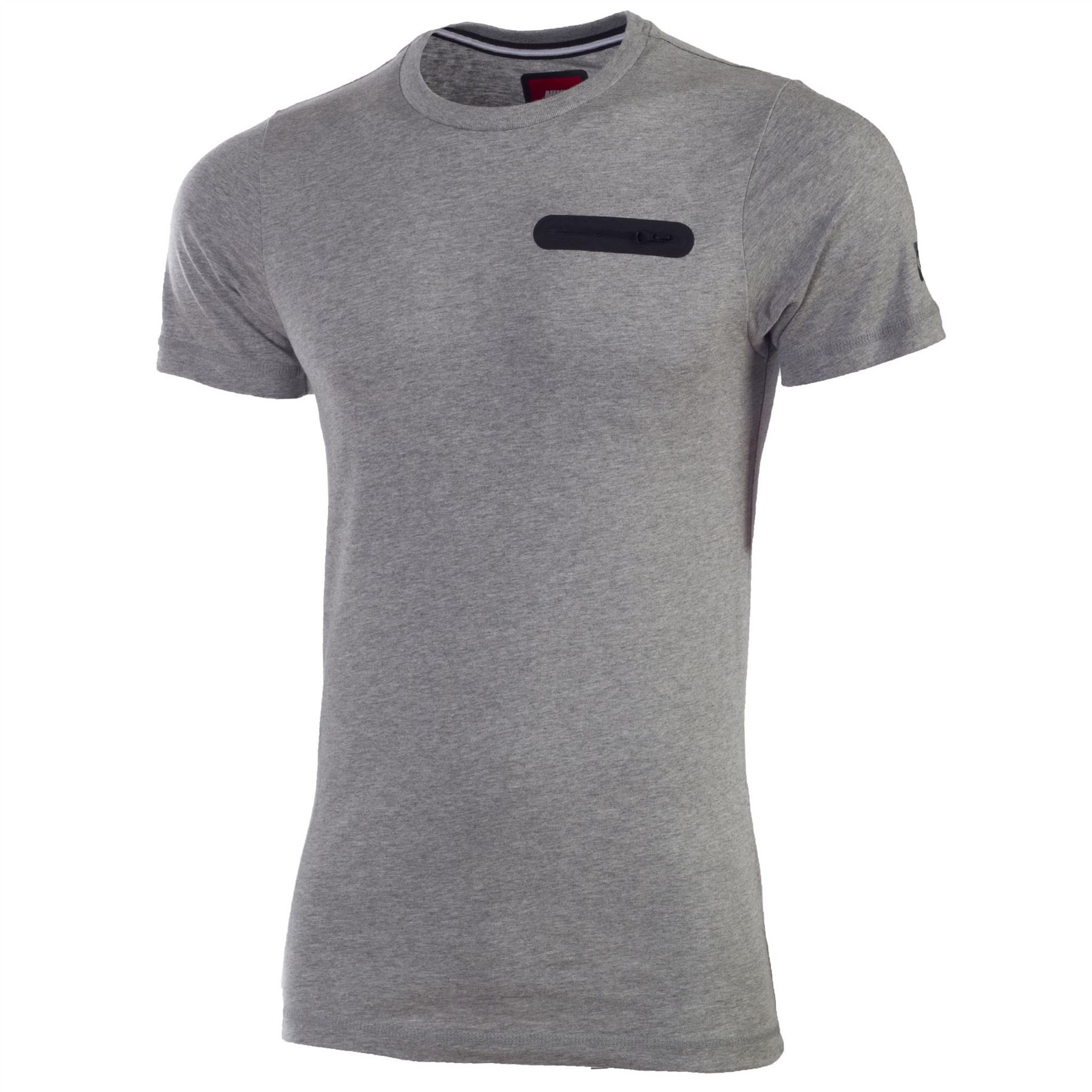 Nike Men's Top Tech Glory Pocket Tee Cotton SS TShirt Black Blue Grey