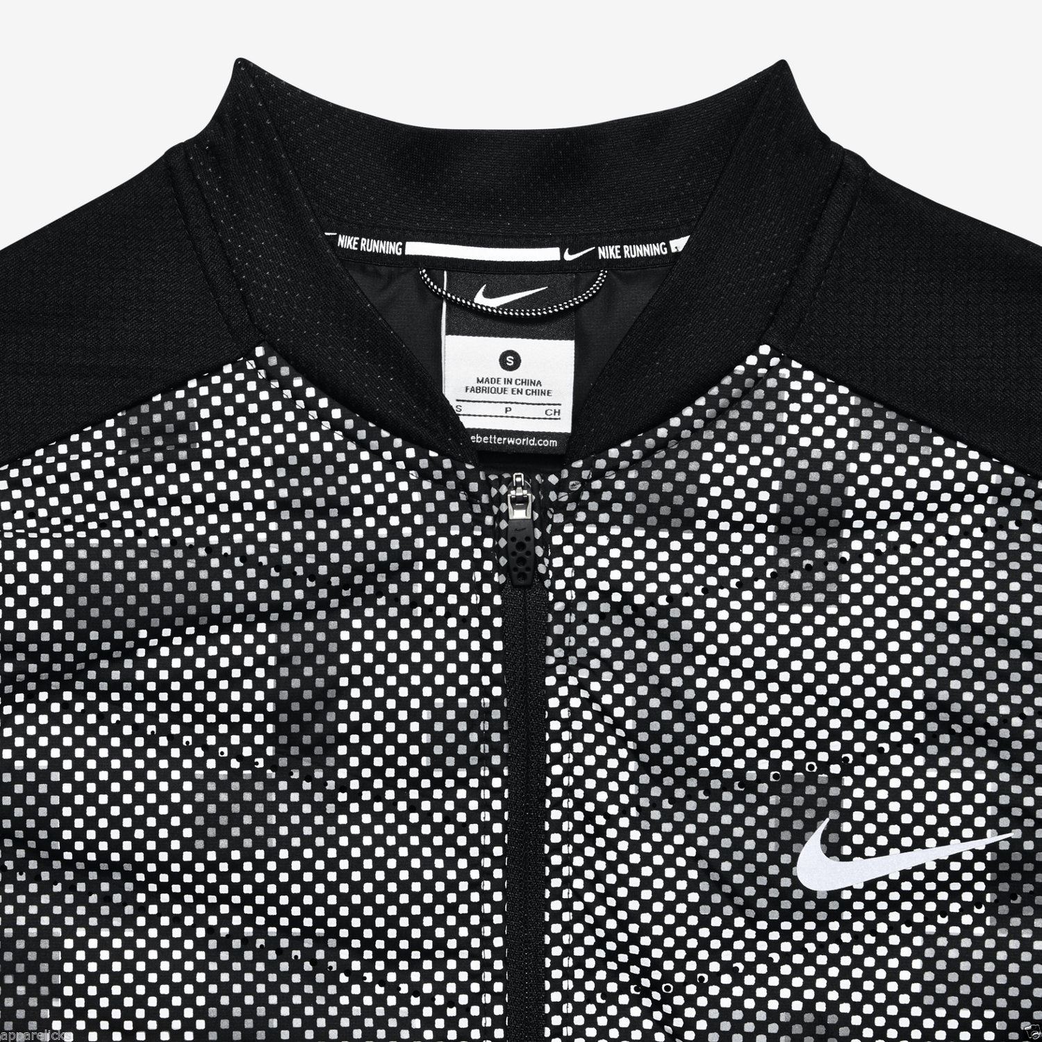 Nike Women's Aeroloft Flash Black Reflective Activewear Running Jogging