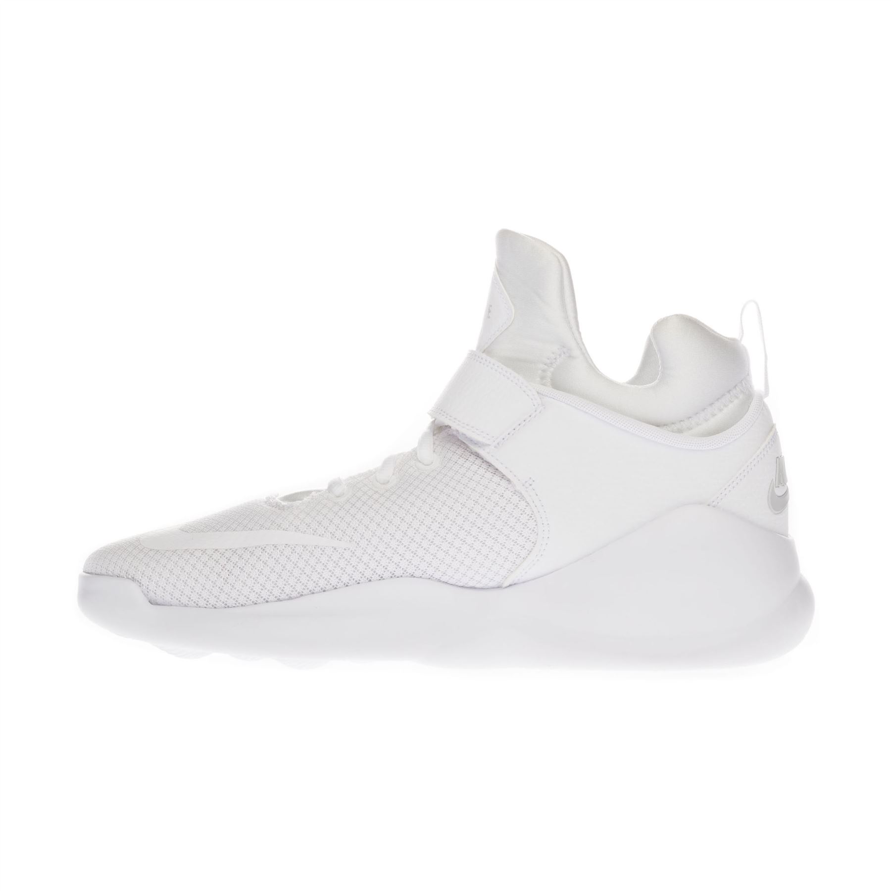 white nike shoes with velcro strap