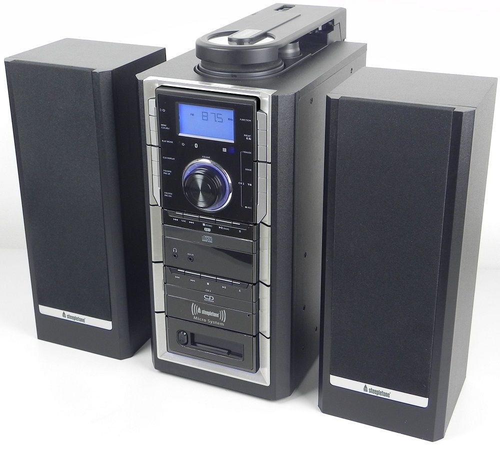 SMC2014 6in1 Tower Modular Music System with CD Recording Turntable
